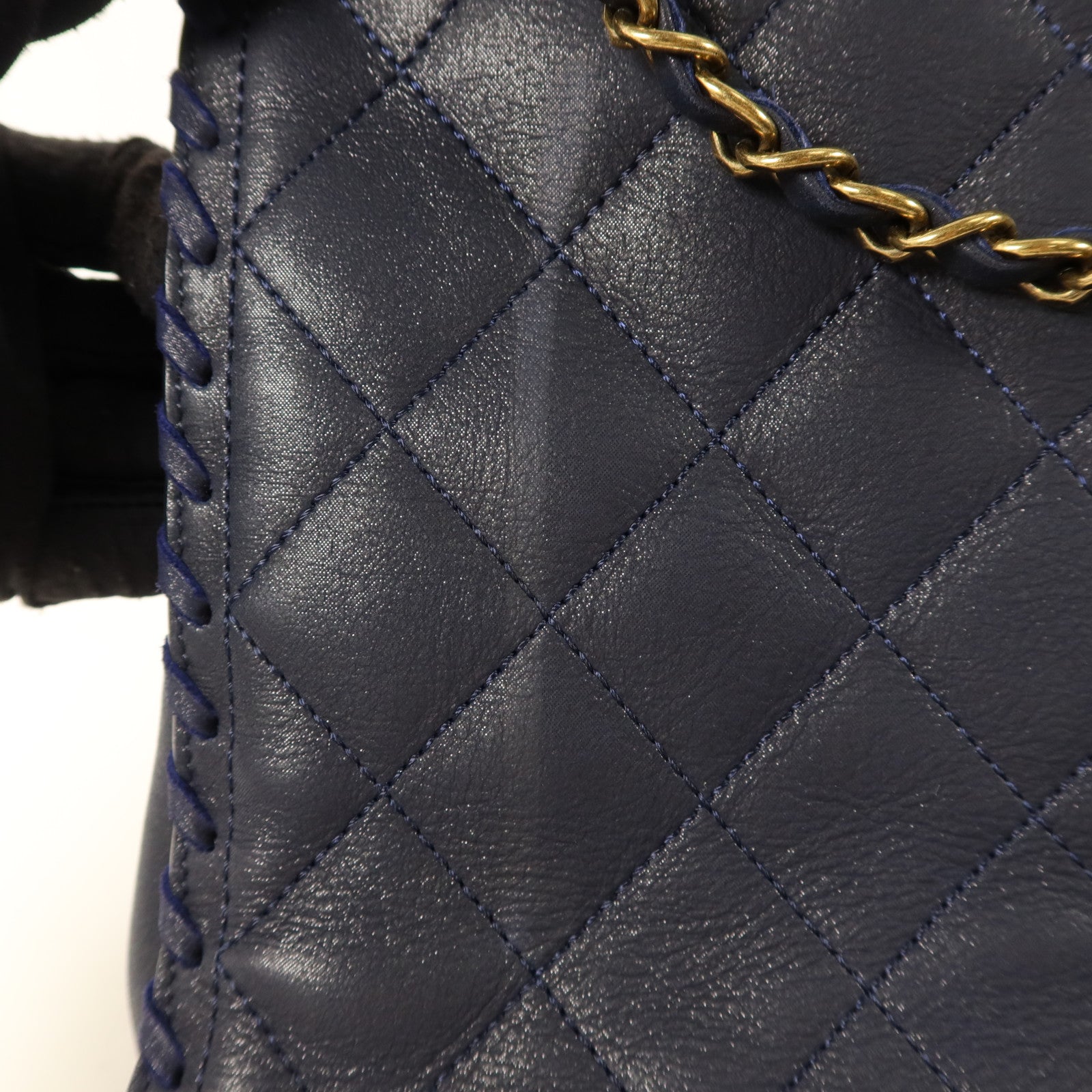 CHANEL 牛皮皮革Tote Bag金扣手挽袋