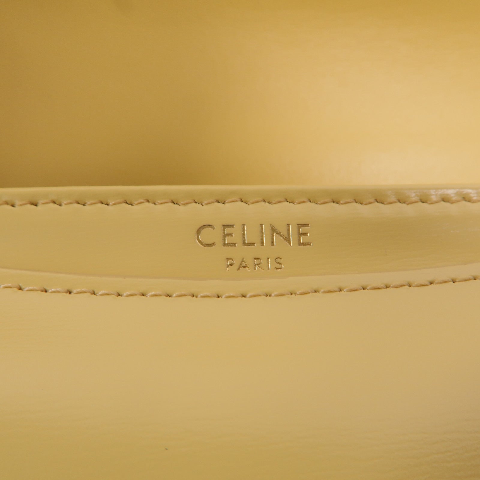 CELINE 牛皮皮革Besace Clea鏈帶肩背袋