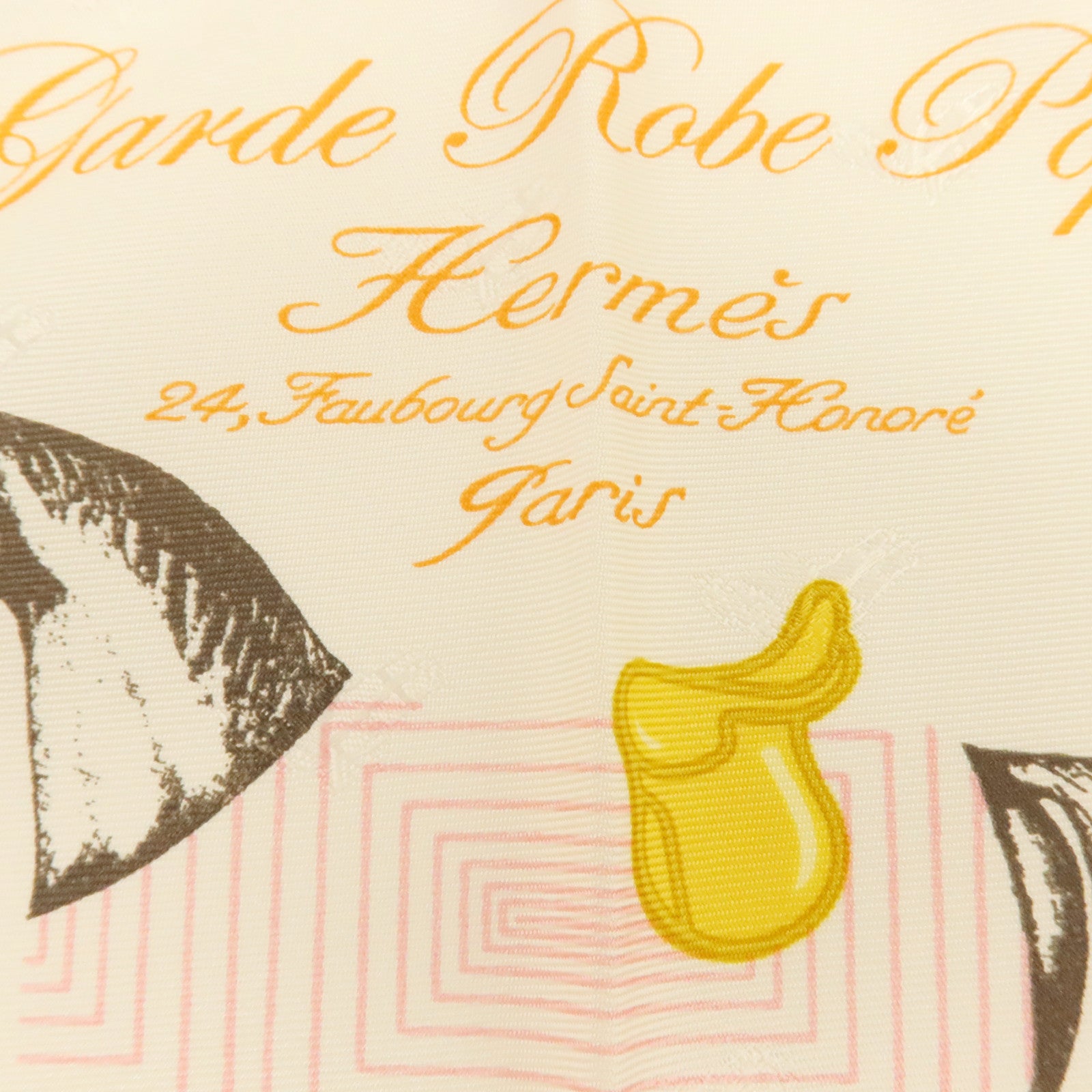 HERMES 絲質Garde Robe Pop Charm Triangle 70絲巾