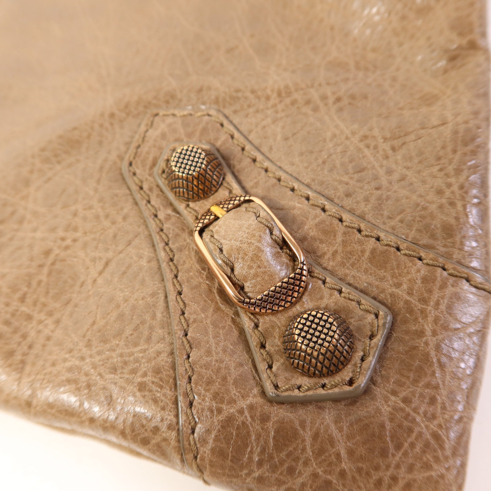 BALENCIAGA 羊皮皮革Clutch金扣手拿包