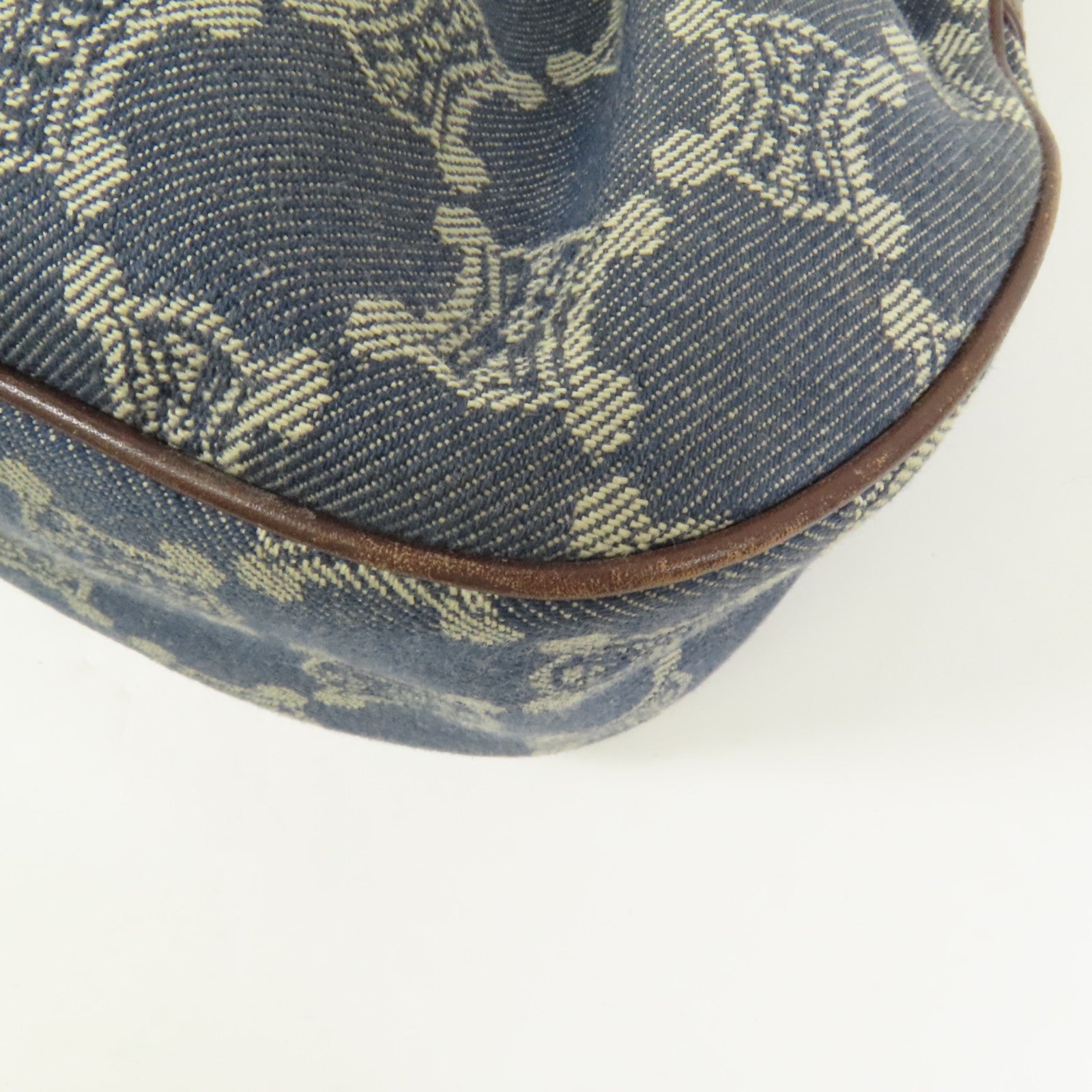 CELINE 牛仔布Shoulder Bag金扣肩背袋