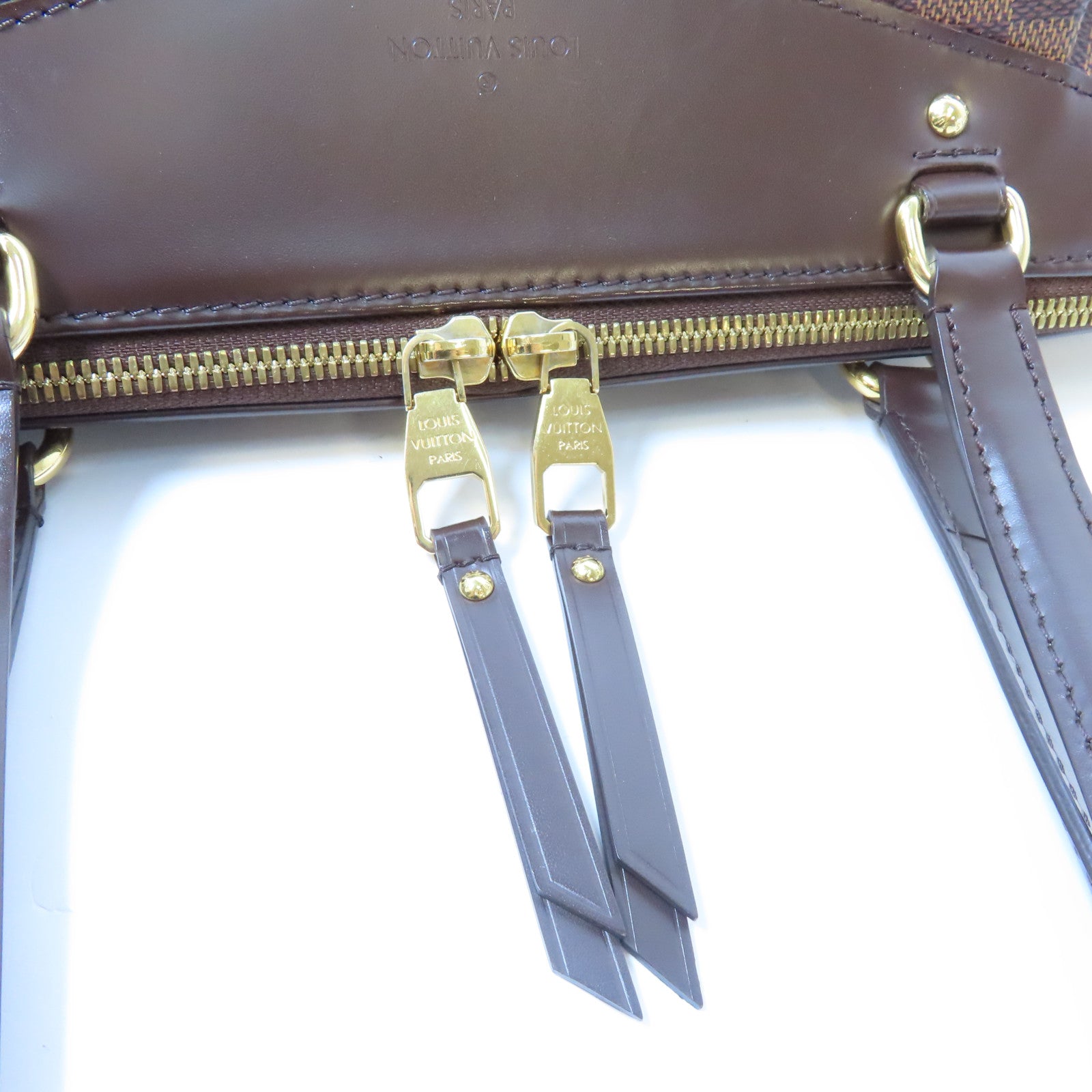 LOUIS VUITTON Damier Westminster GM金扣肩背袋棕色