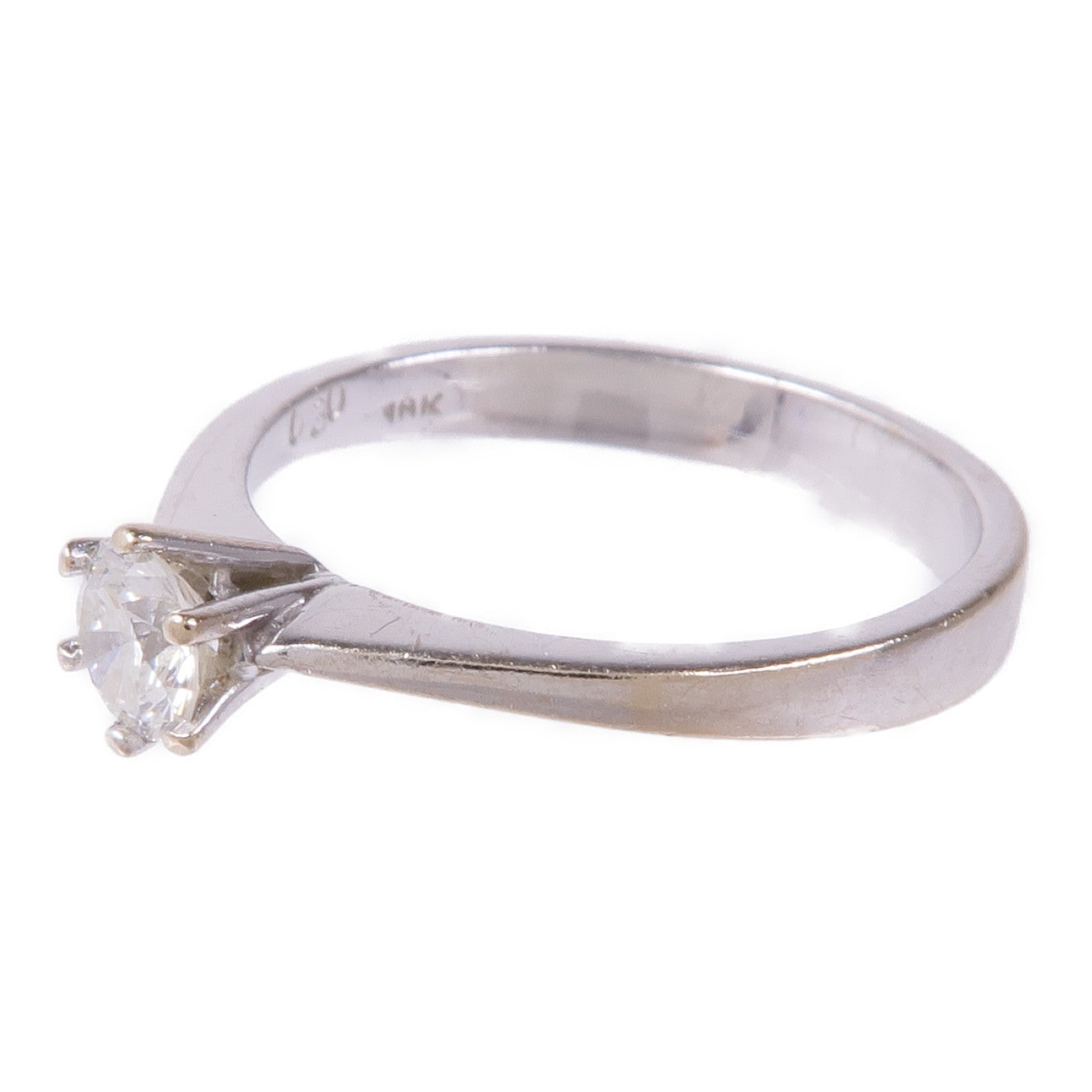 JEWELRY 【激減優惠】18K白金Diamond Ring鑽石戒指US#6