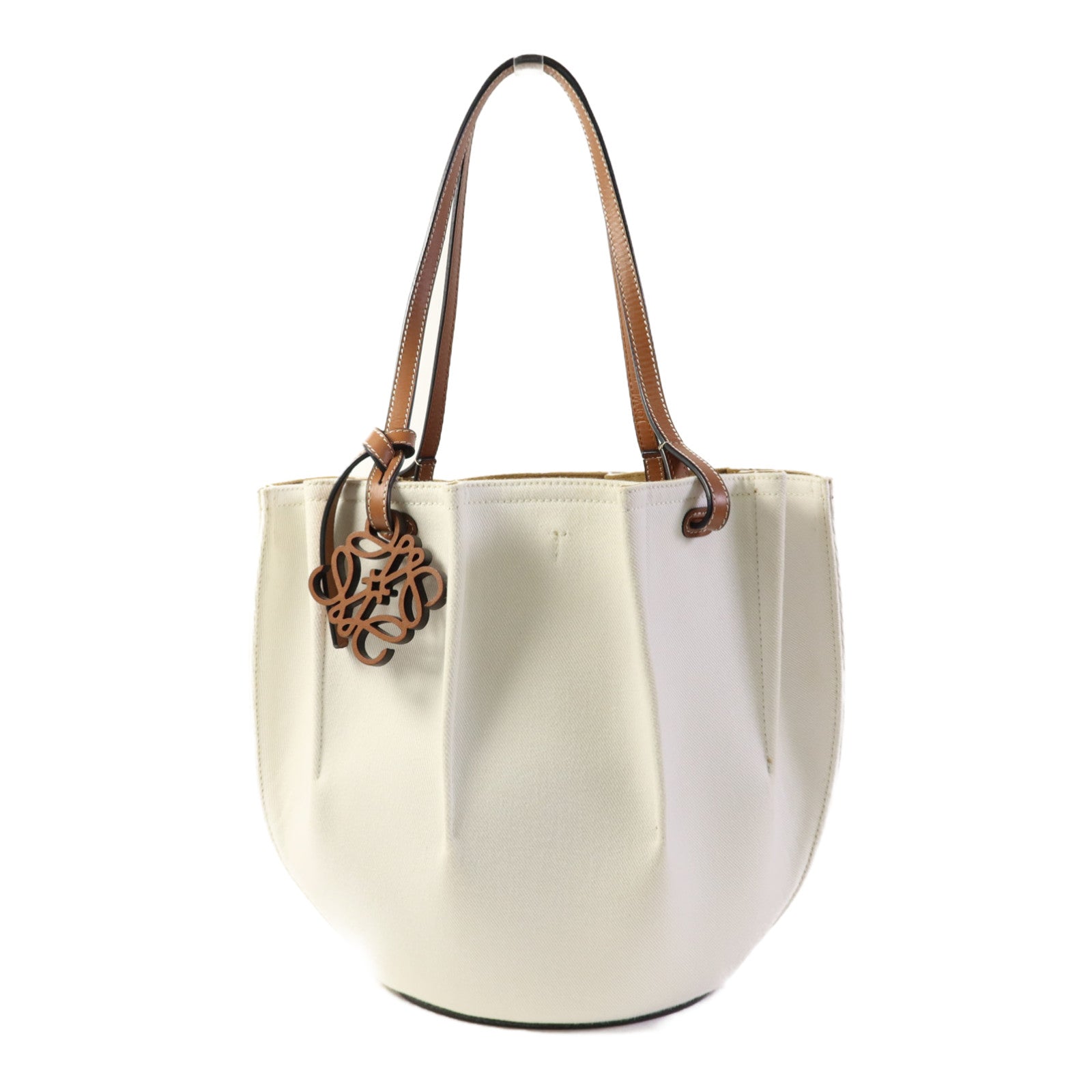 LOEWE 【激減優惠】帆布/牛皮皮革Tote Bag手挽袋