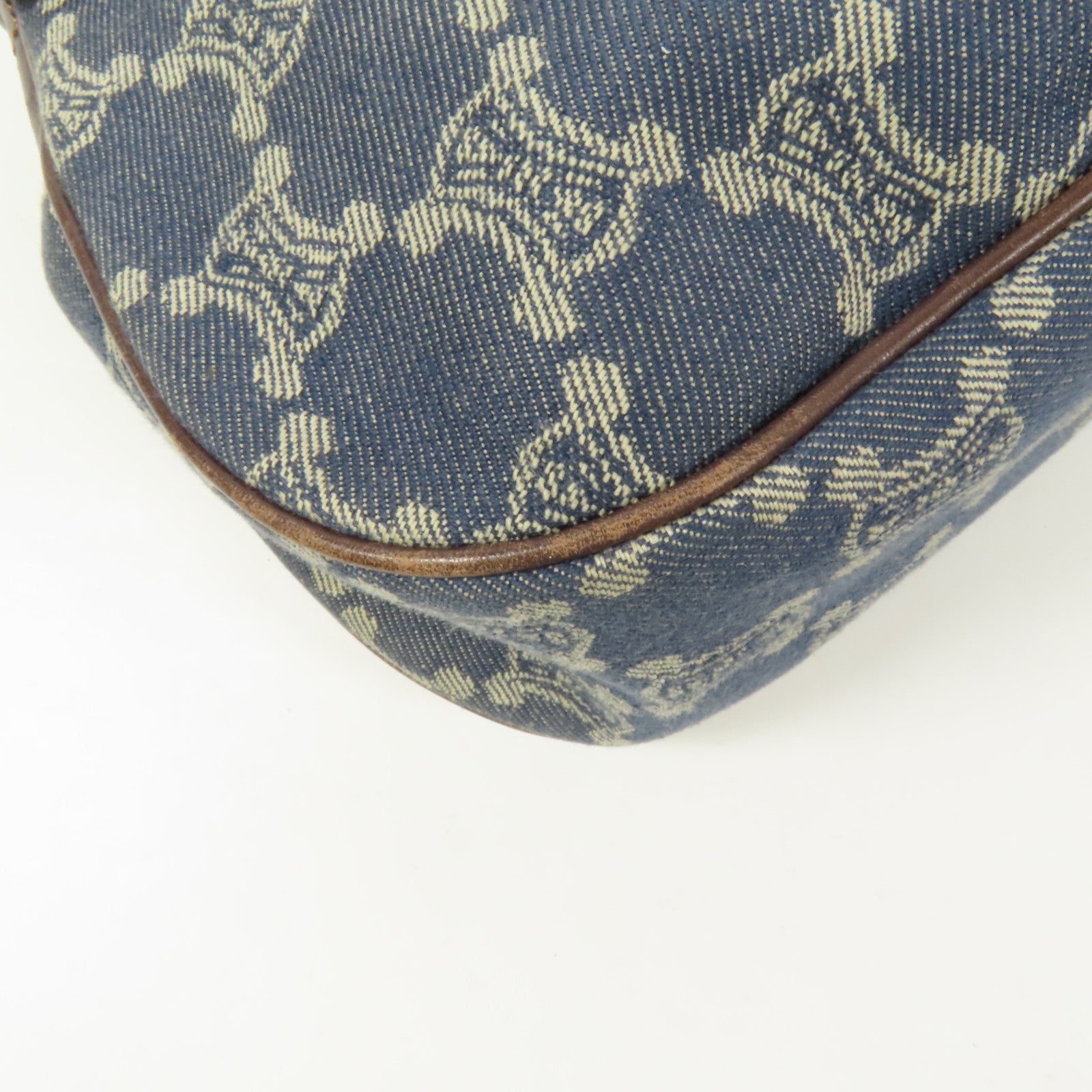 CELINE 牛仔布Shoulder Bag金扣肩背袋