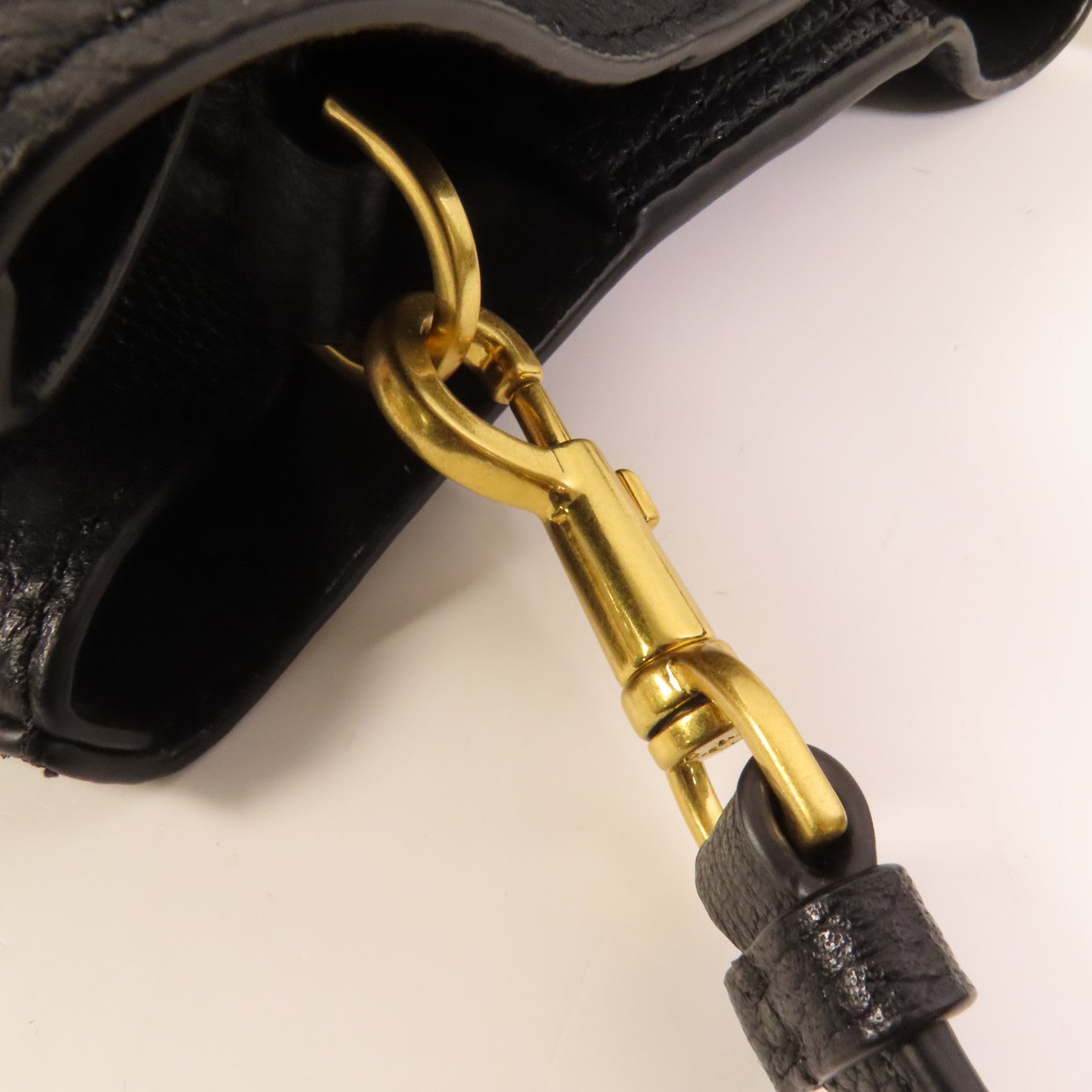 Tory Burch 牛皮皮革Bucket Bag金扣肩背袋
