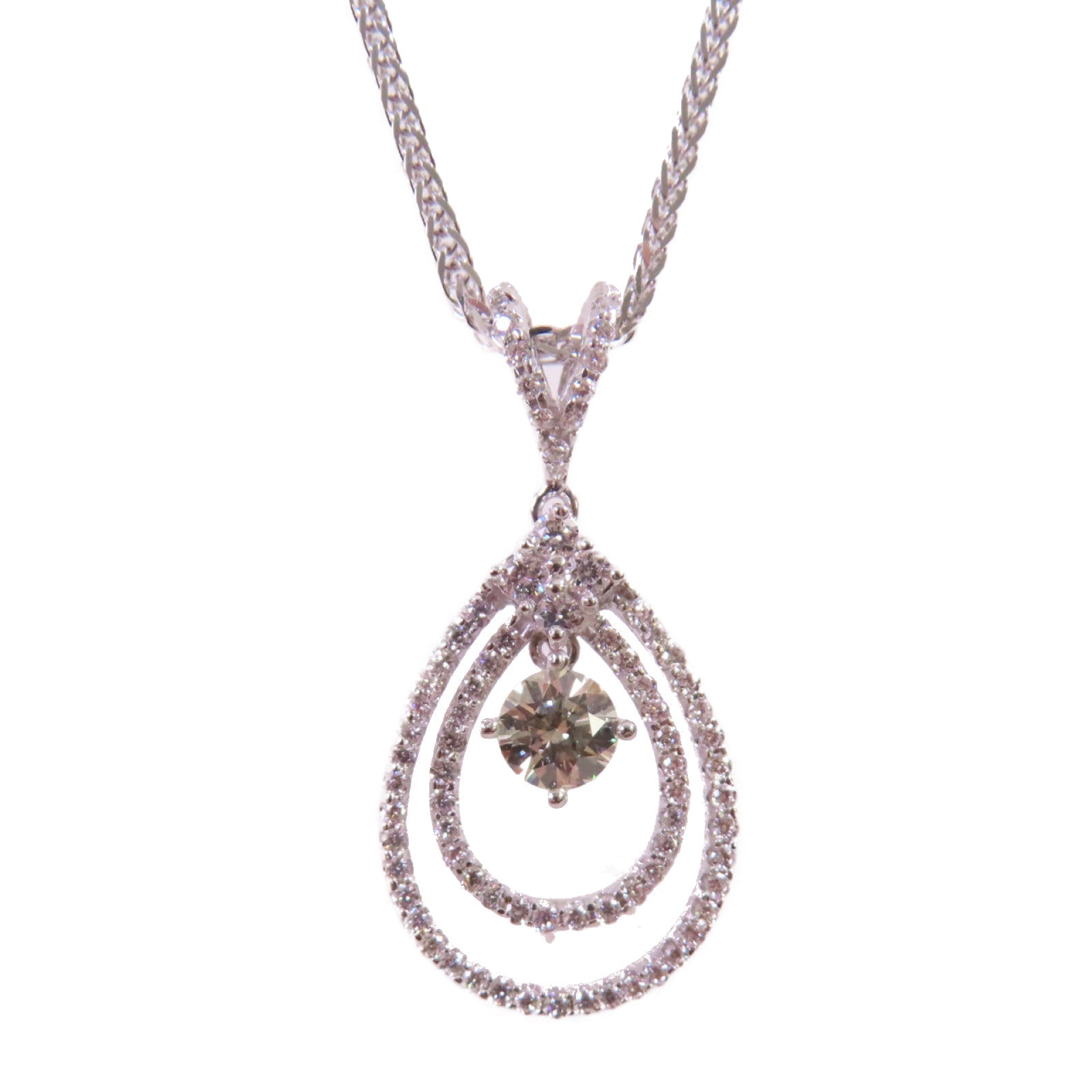 JEWELRY 【激減優惠】18K白金Diamond Necklace鑽石項鍊