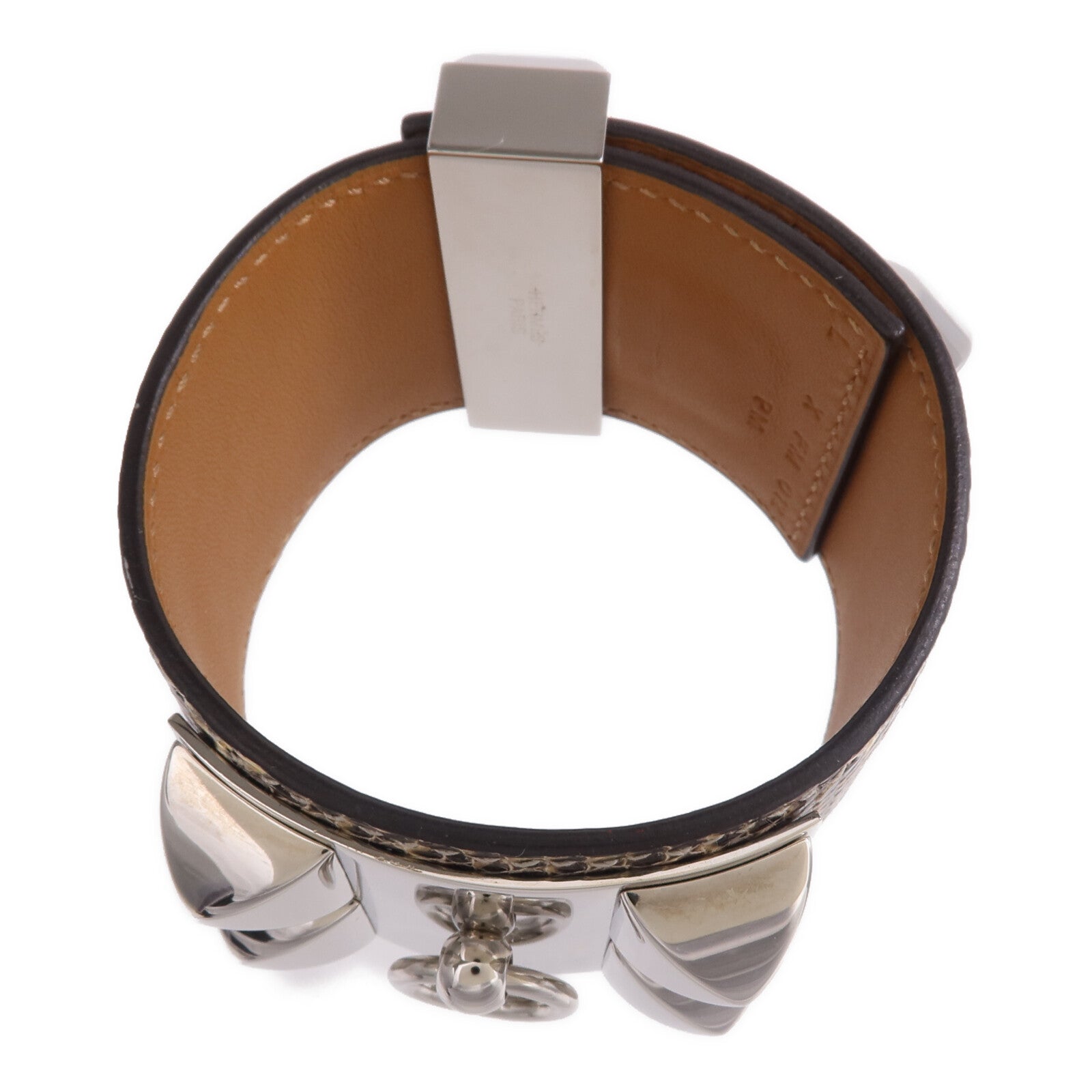 HERMES 蜥蝪皮革Collier De Chien手鐲