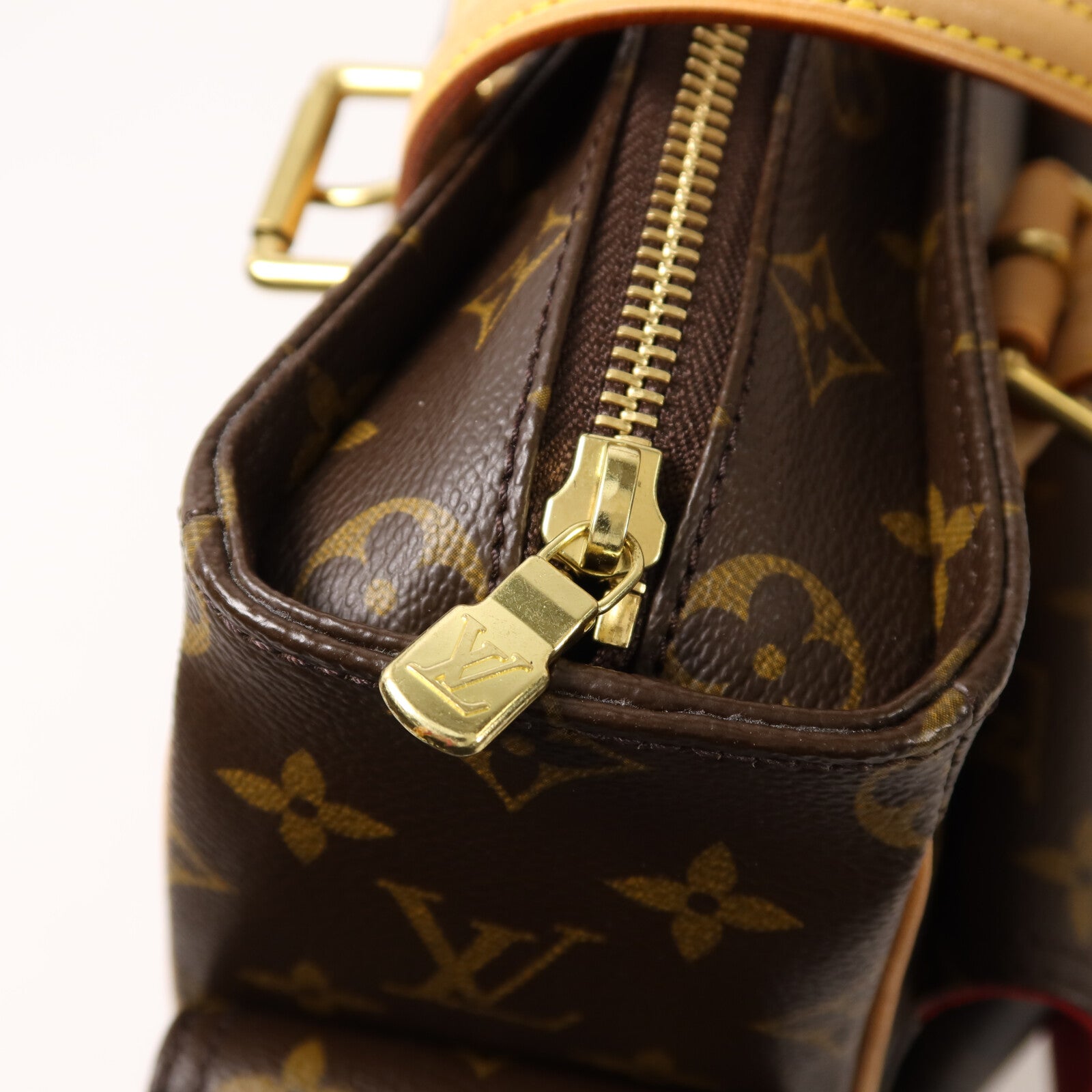 LOUIS VUITTON Monogram Multipli Cite金扣肩背袋