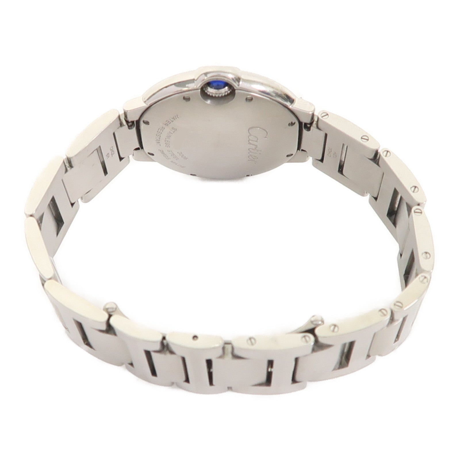 CARTIER Ballon Bleu Quartz Watch W69011Z4 Stainless Steel Silver