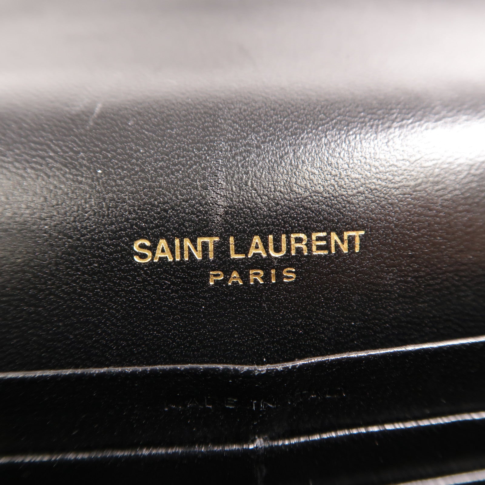 SAINT LAURENT 羊皮皮革Cassandre鏈帶肩背袋
