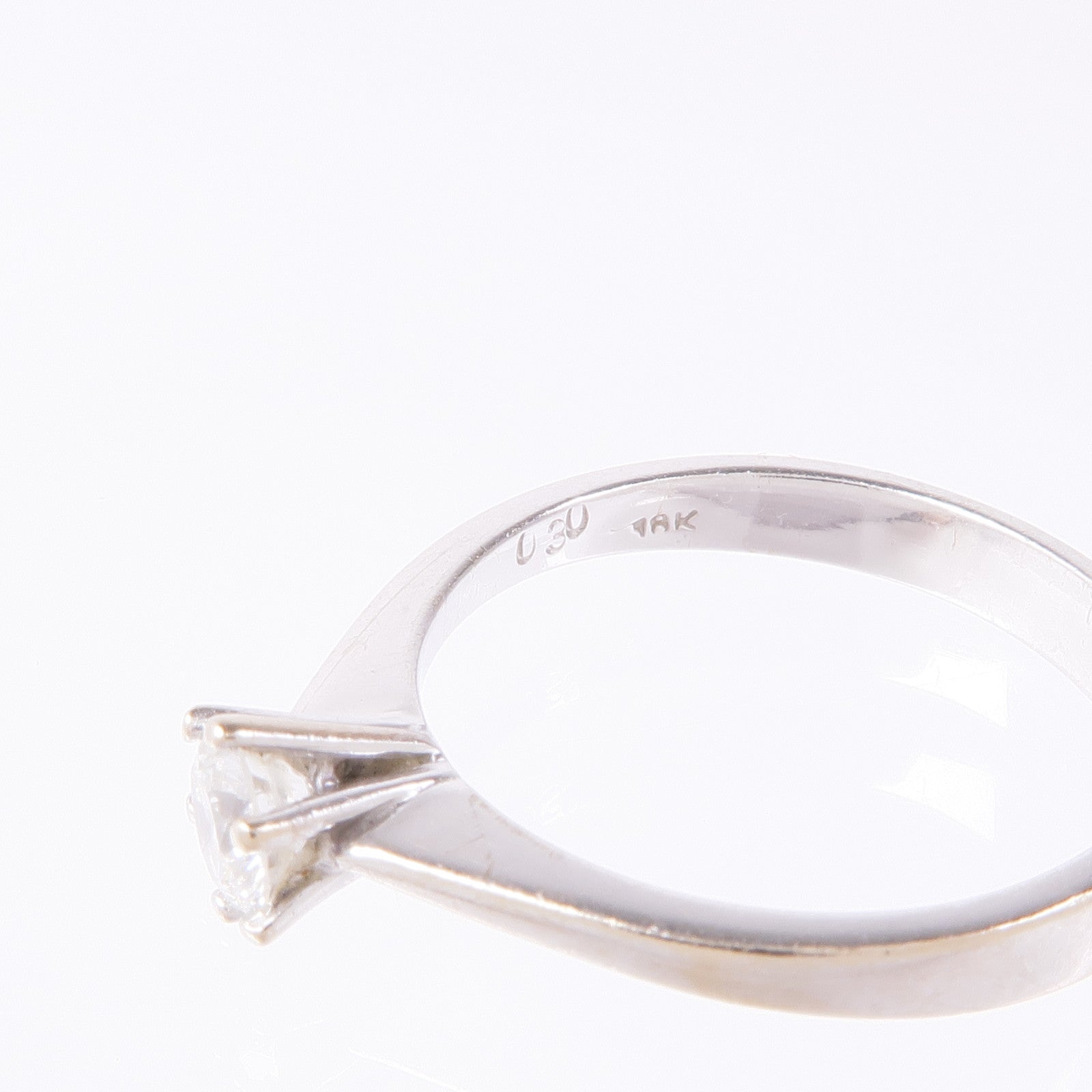 JEWELRY 【激減優惠】18K白金Diamond Ring鑽石戒指US#6