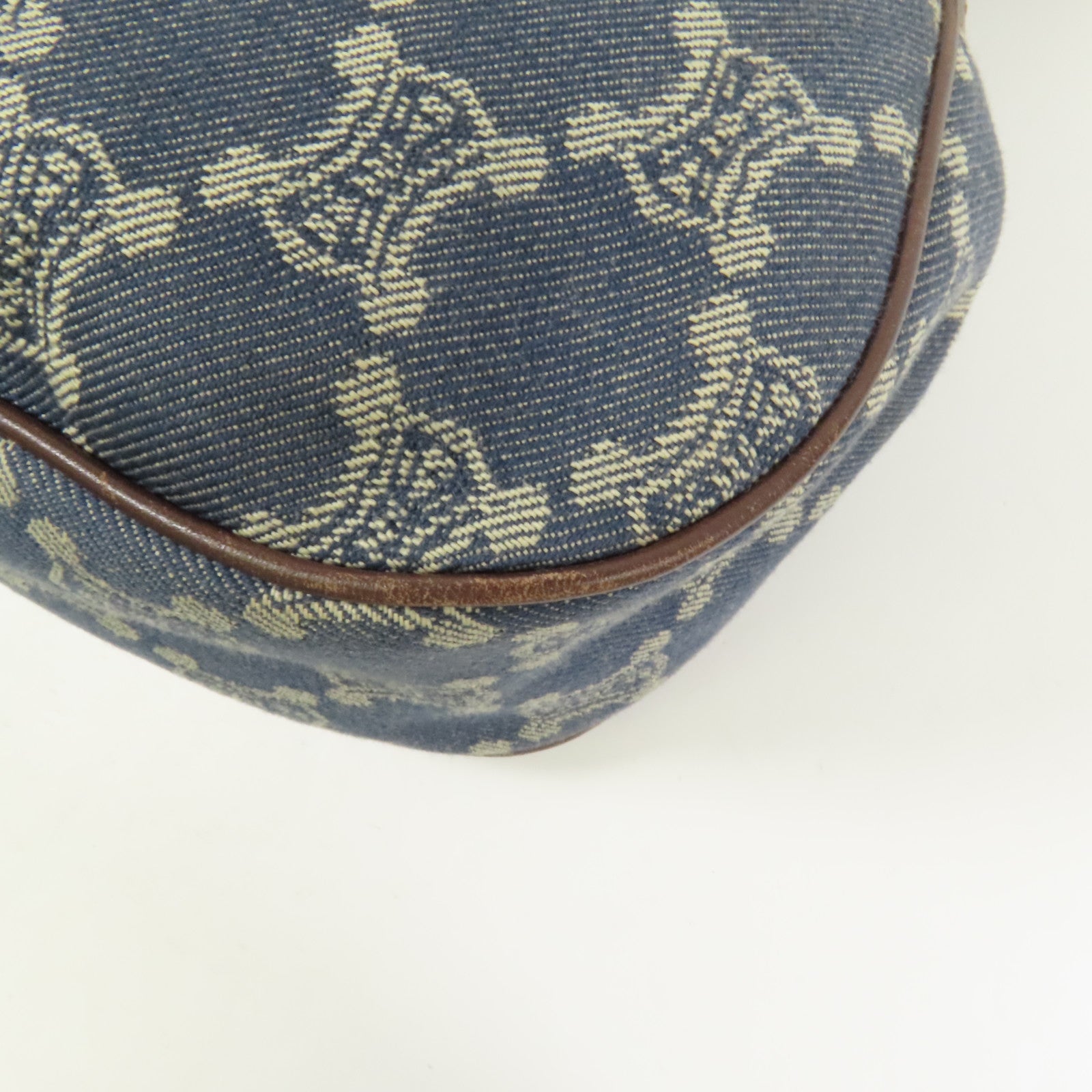 CELINE 牛仔布Shoulder Bag金扣肩背袋