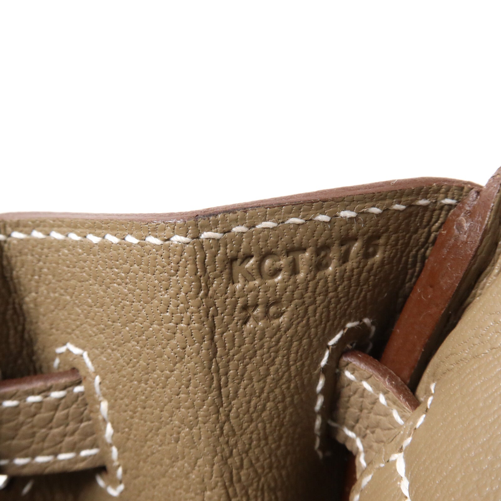 HERMES Togo皮革Birkin 25手挽袋Etoupe