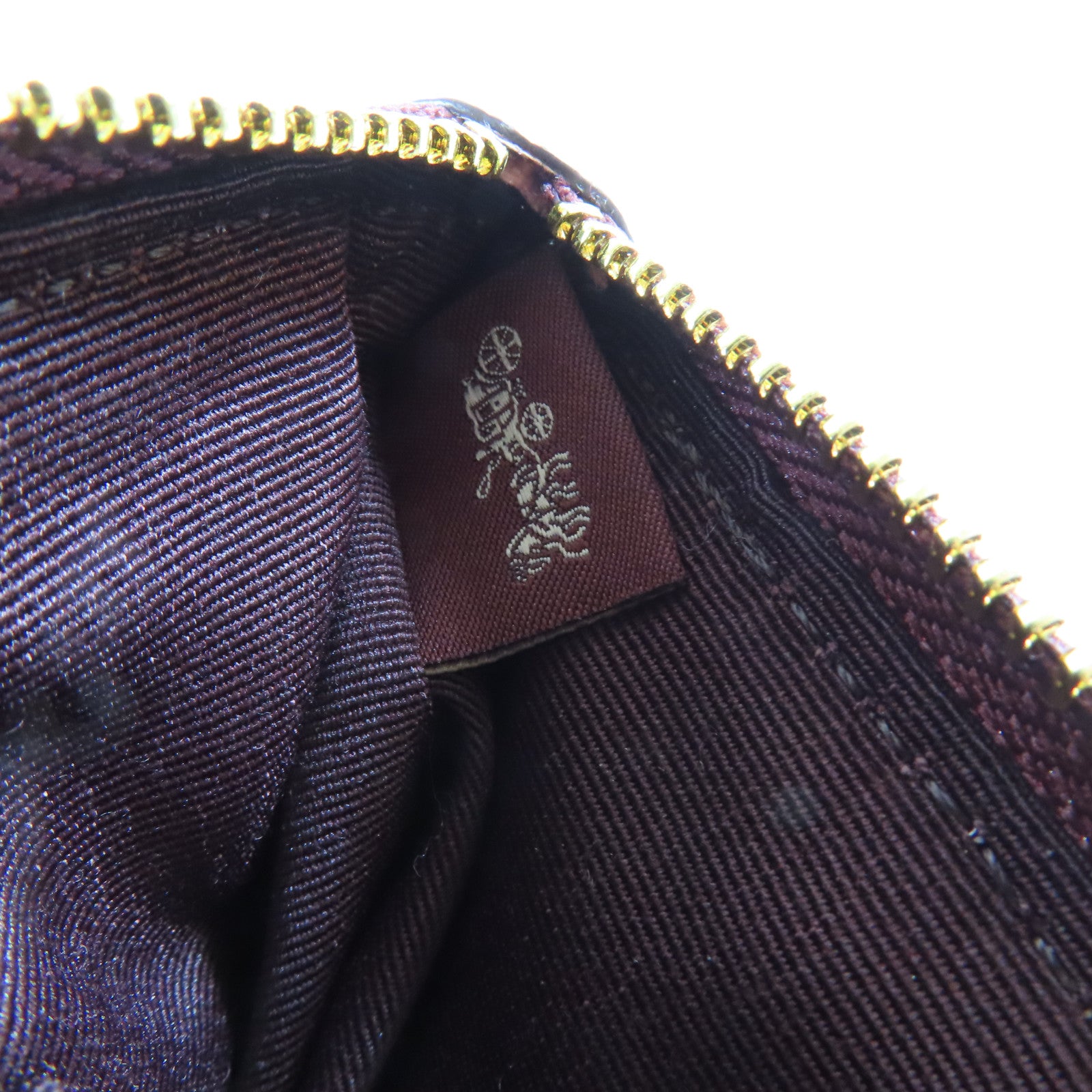 COACH 【激減優惠】帆布Pouch金扣小袋紅色/粉紅色