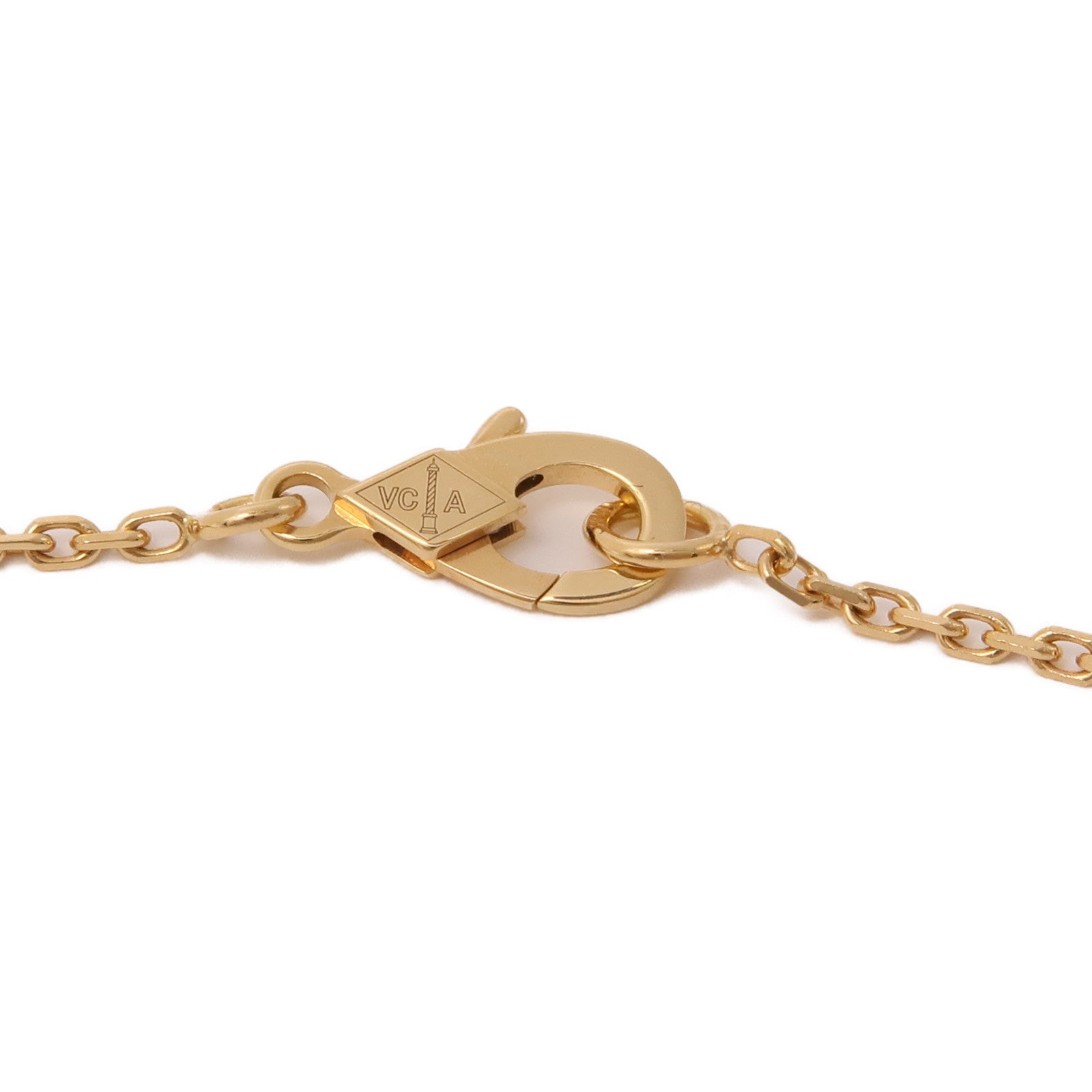 Van Cleef & Arpels 18K玫瑰金/鑽石Vintage Alhambra Pendant項鍊