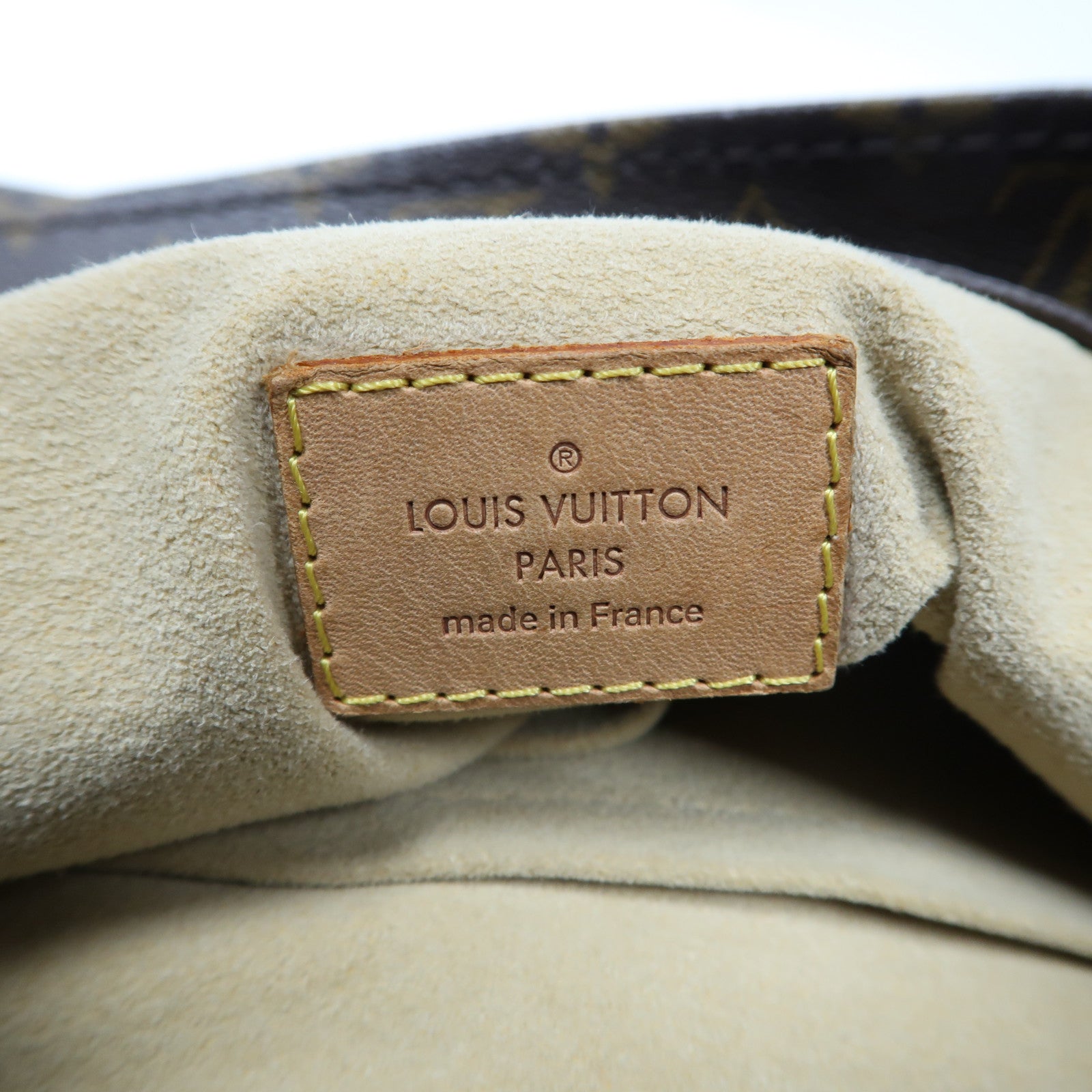 LOUIS VUITTON Monogram Artsy MM金扣肩背袋棕色