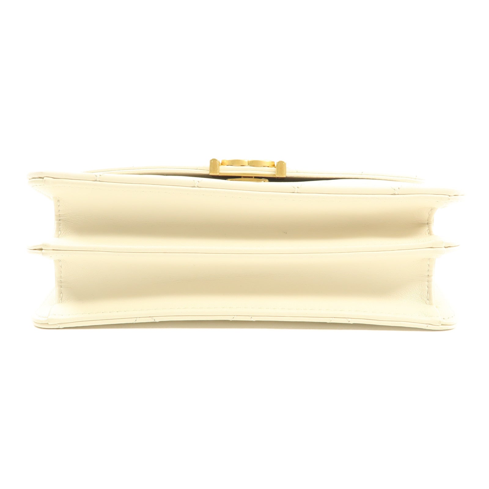 CHANEL 牛皮皮革Chain Shoulder金扣鏈帶手挽肩背兩用袋
