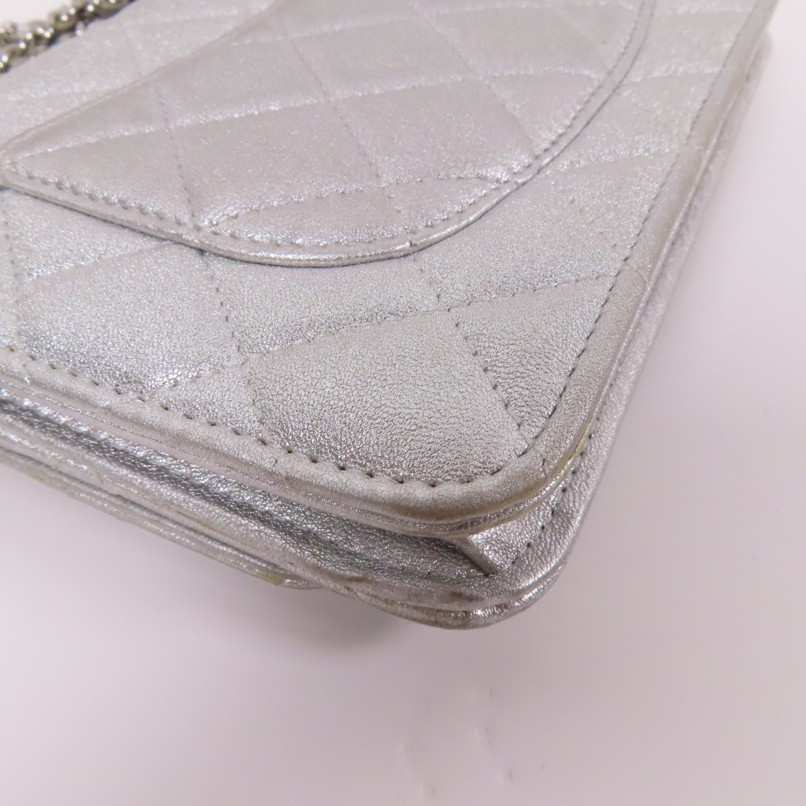 CHANEL 羊皮皮革WOC Wallet On Chain鏈帶肩背袋
