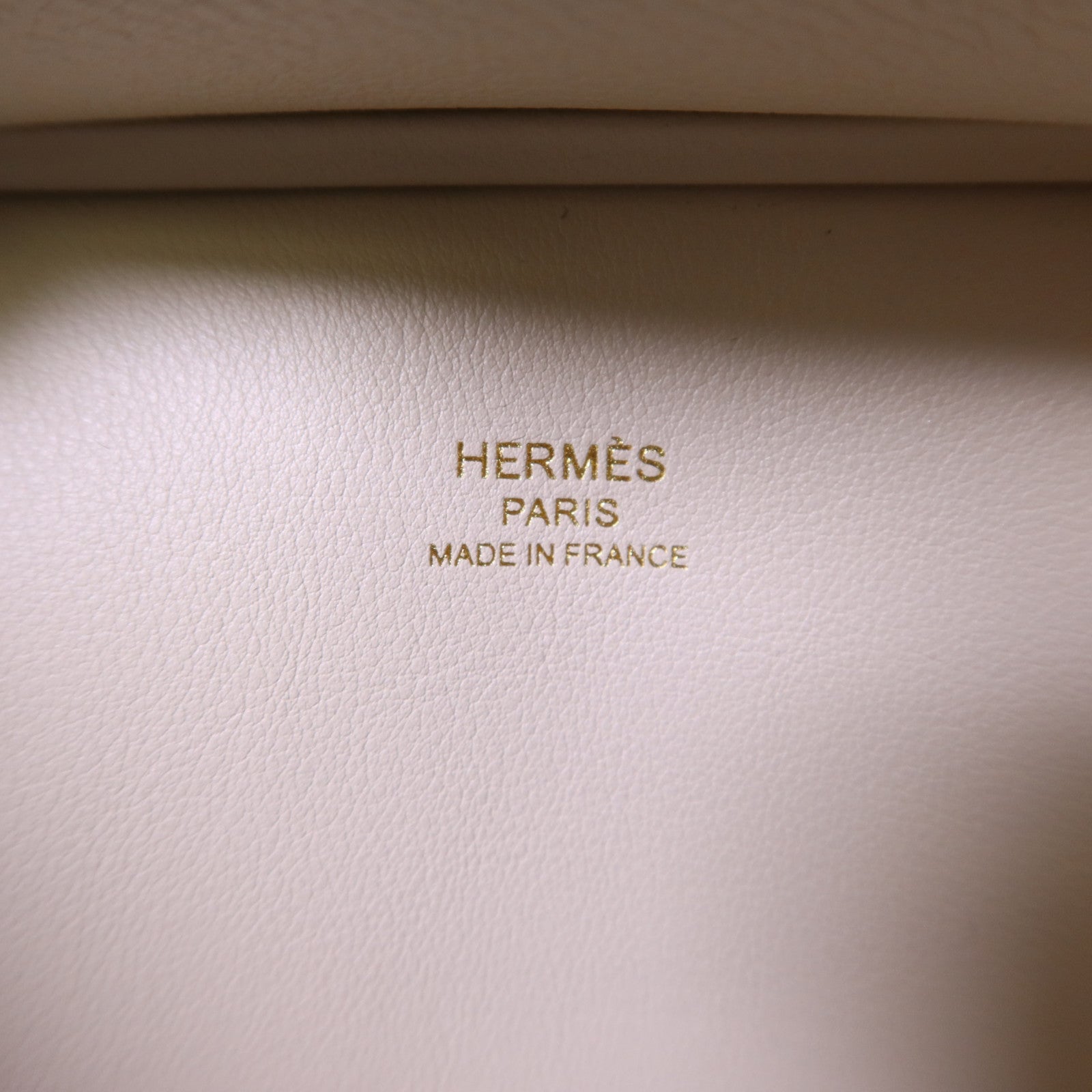 HERMES Evercolor皮革Mini Jypsiere金扣肩背袋Beton