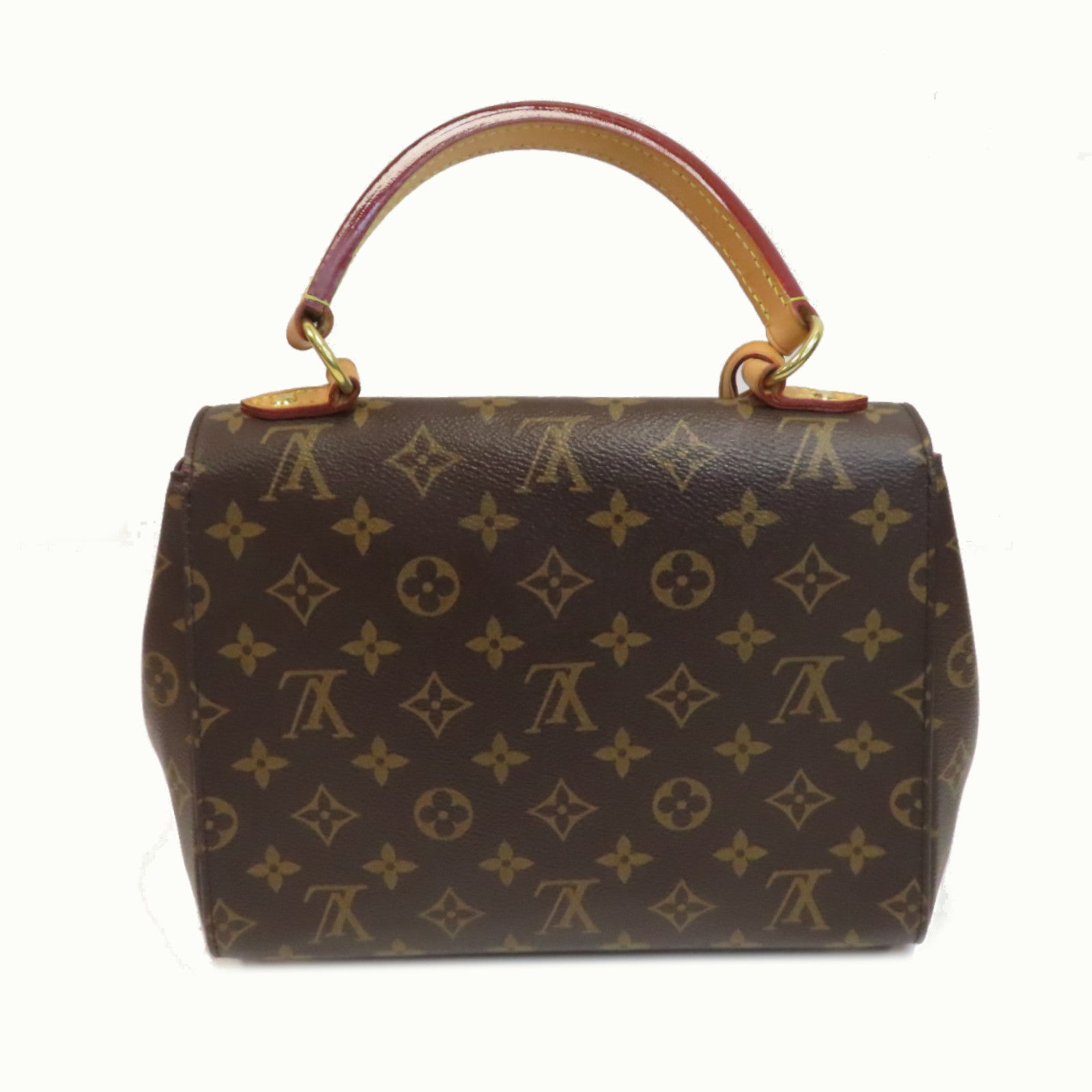 LOUIS VUITTON Monogram Cluny BB金扣手挽肩背兩用袋啡色