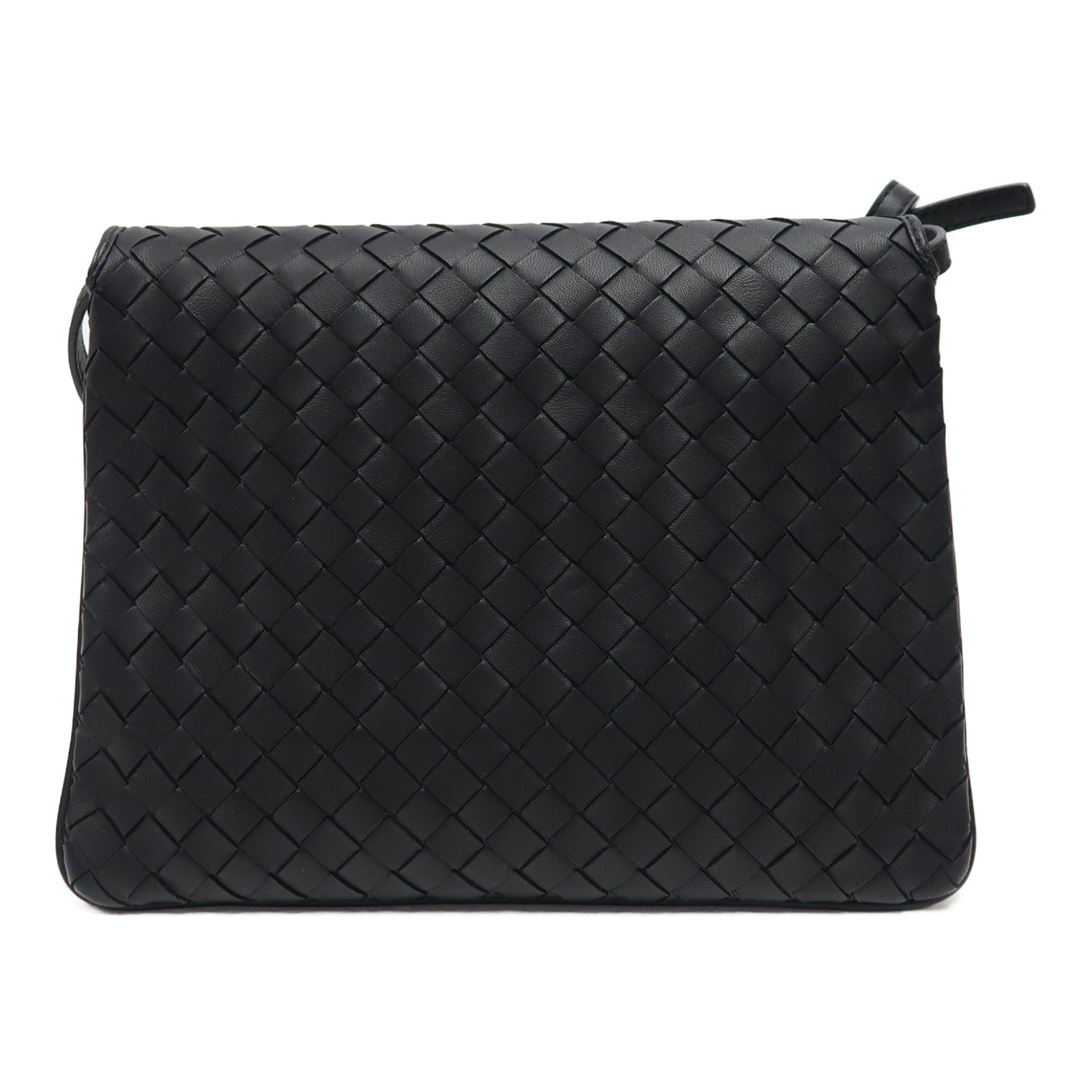 BOTTEGA VENETA 【激減優惠】織紋皮革Shoulder Bag肩背袋黑色