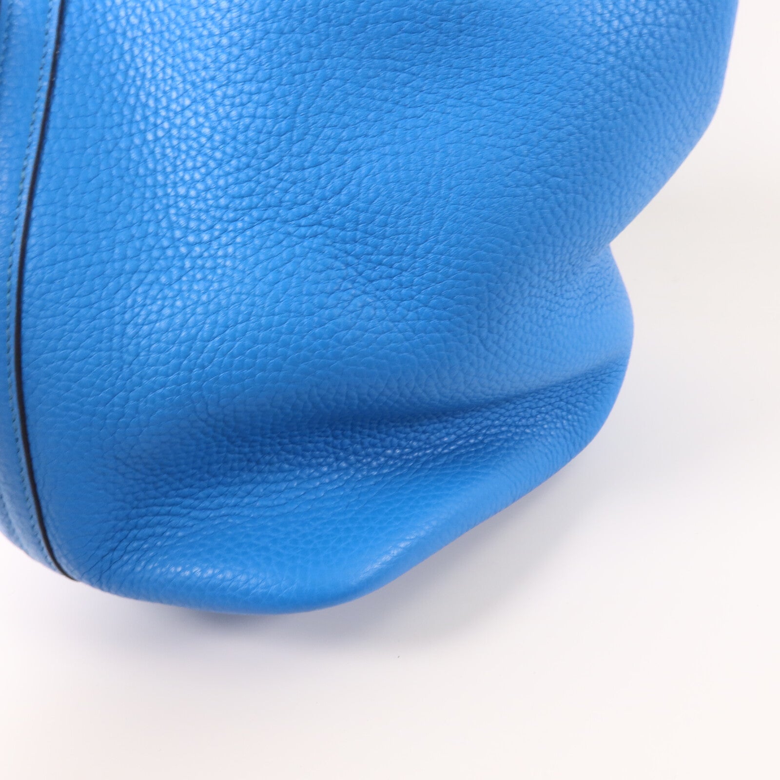 HERMES Clemence皮革Picotin MM扣手挽袋Bleu Zanzibar