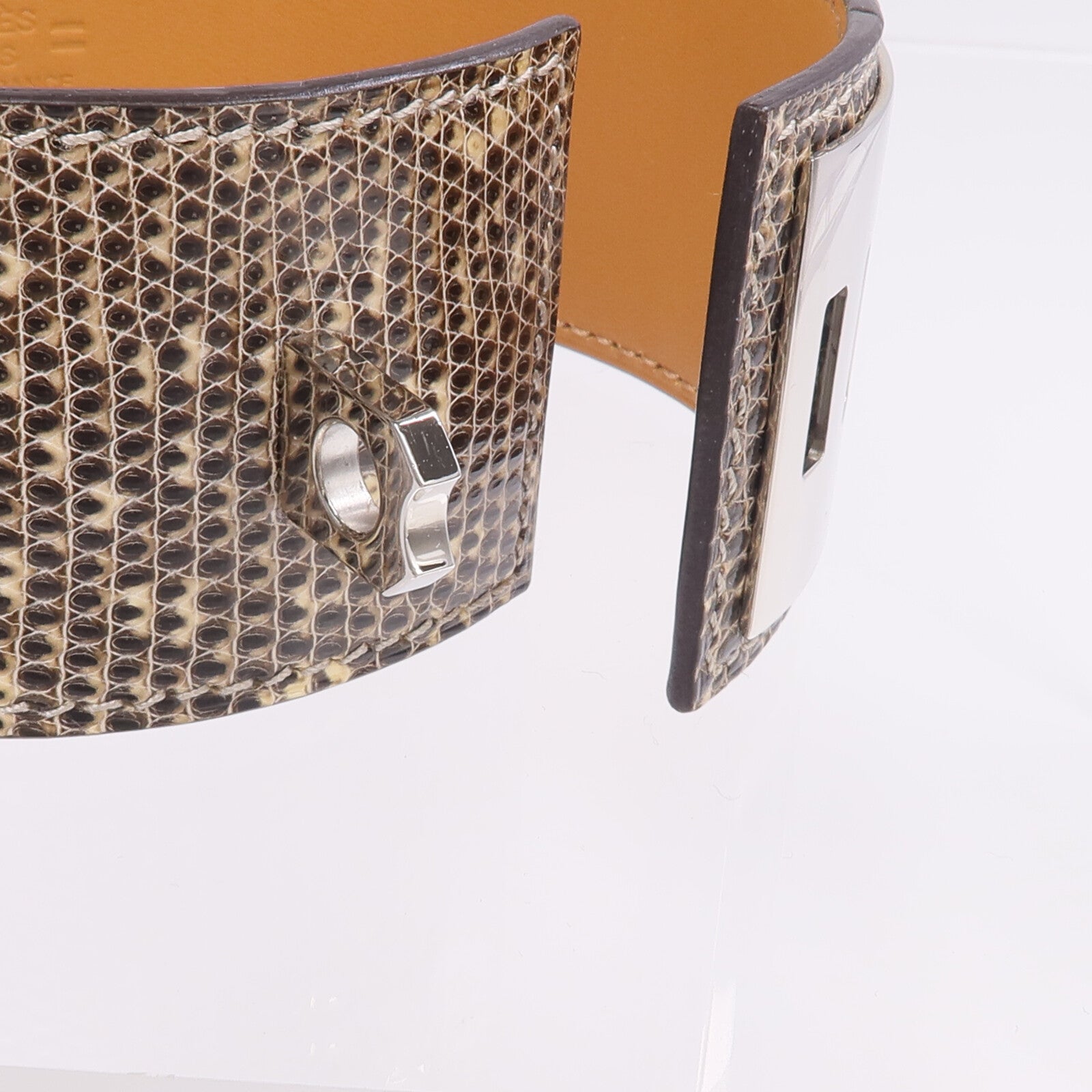 HERMES 蜥蝪皮革Collier De Chien手鐲