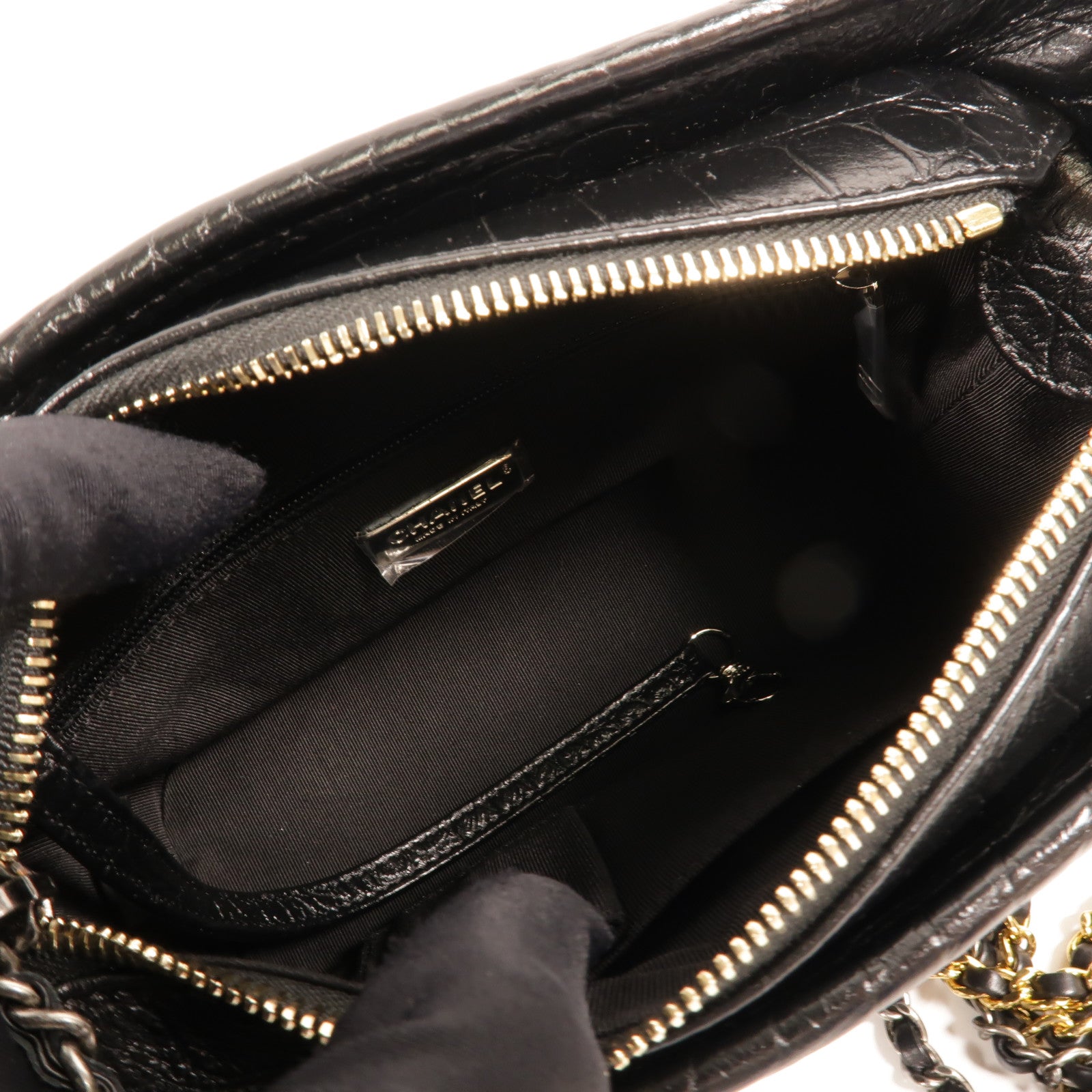 CHANEL 牛皮皮革Gabrielle Small鏈帶手挽肩背兩用袋