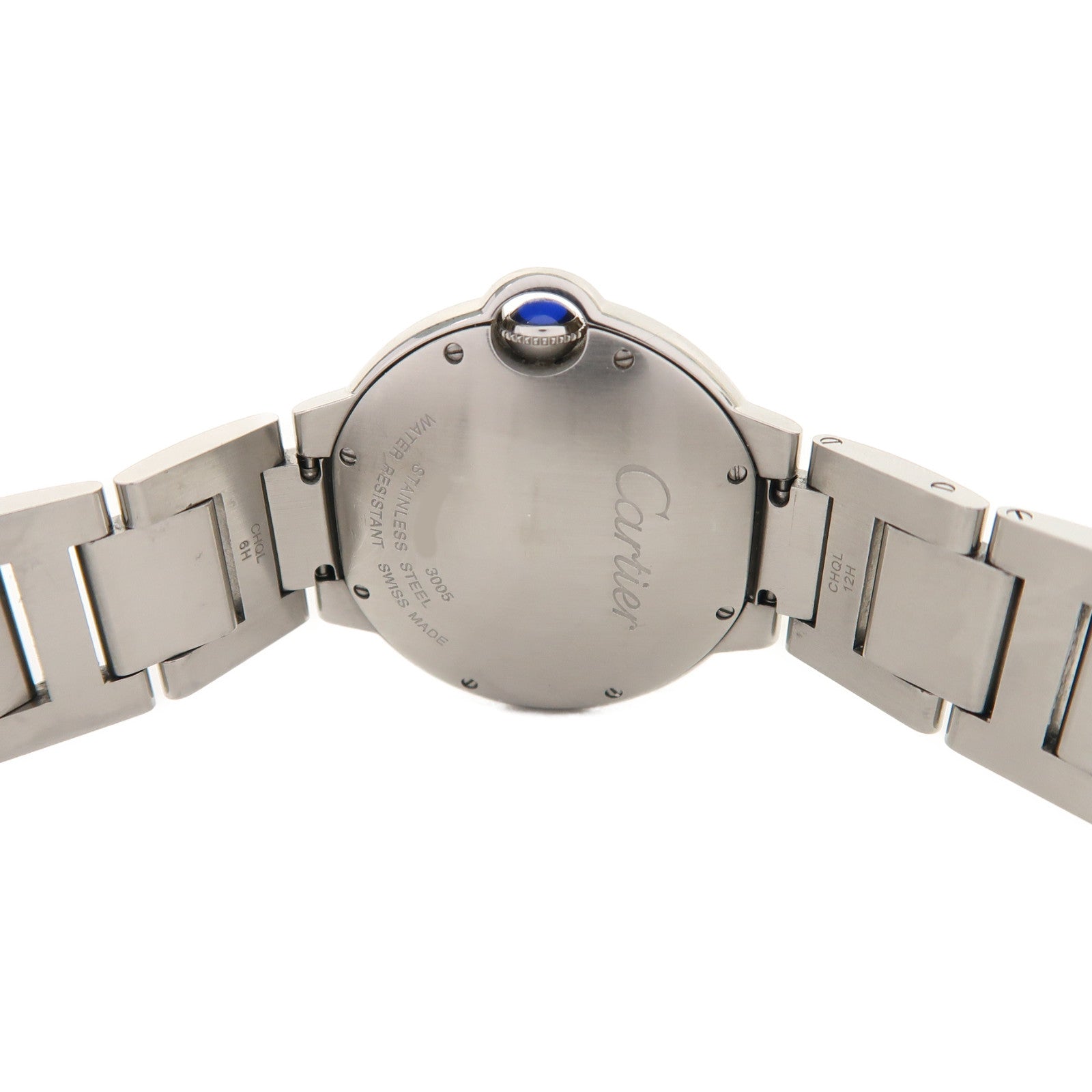 CARTIER Ballon Bleu Quartz Watch W69011Z4 Stainless Steel Silver