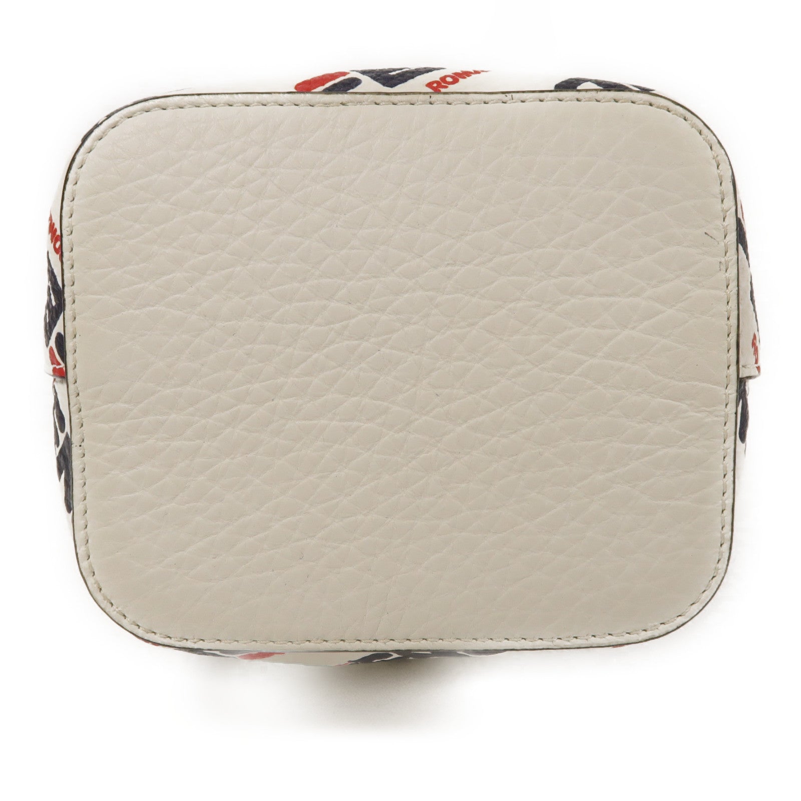 FENDI GHW Mon Tresor 2way Shoulder Bag Calfskin Leather White