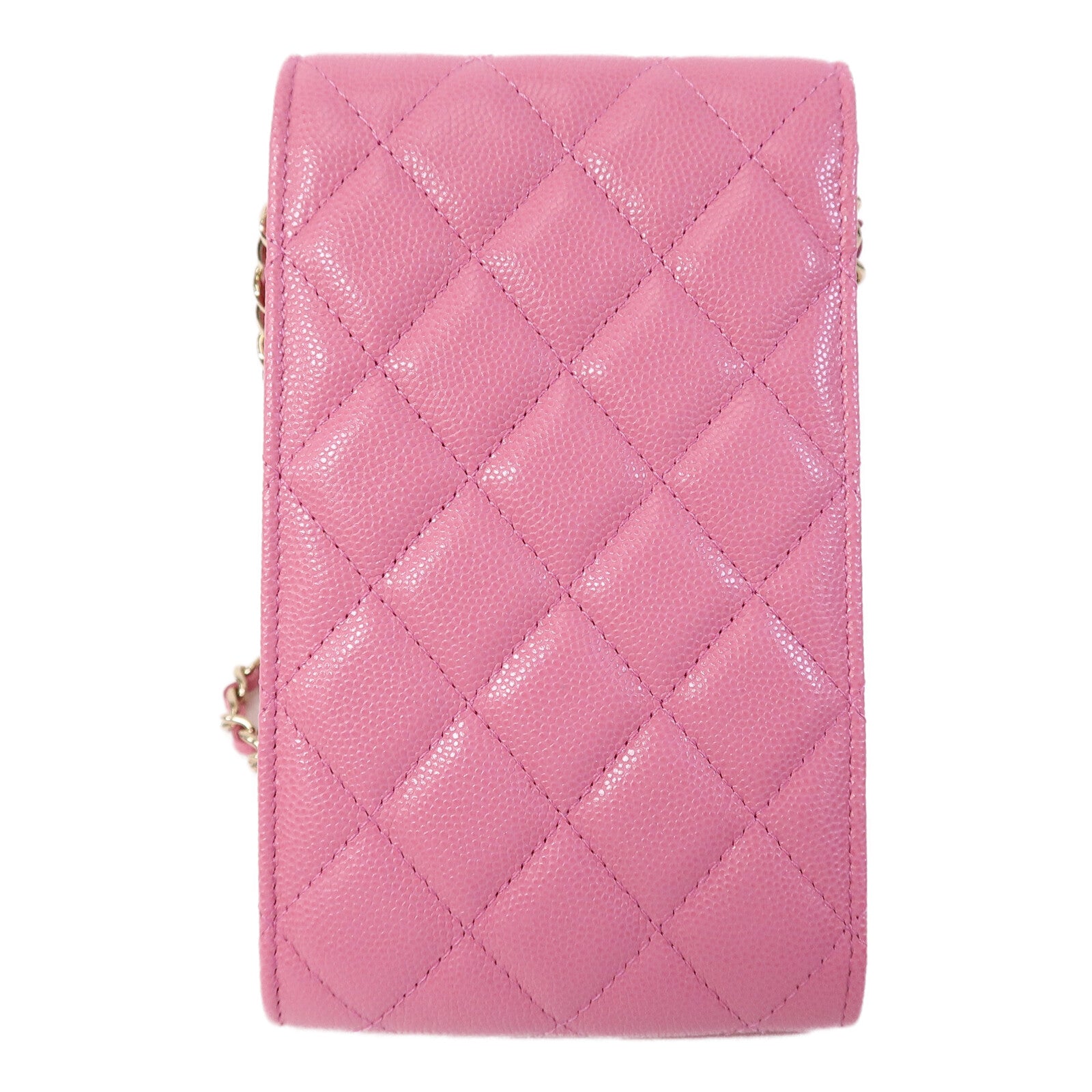 CHANEL 牛皮皮革Phone And AirPods Case with Chain鏈帶肩背袋