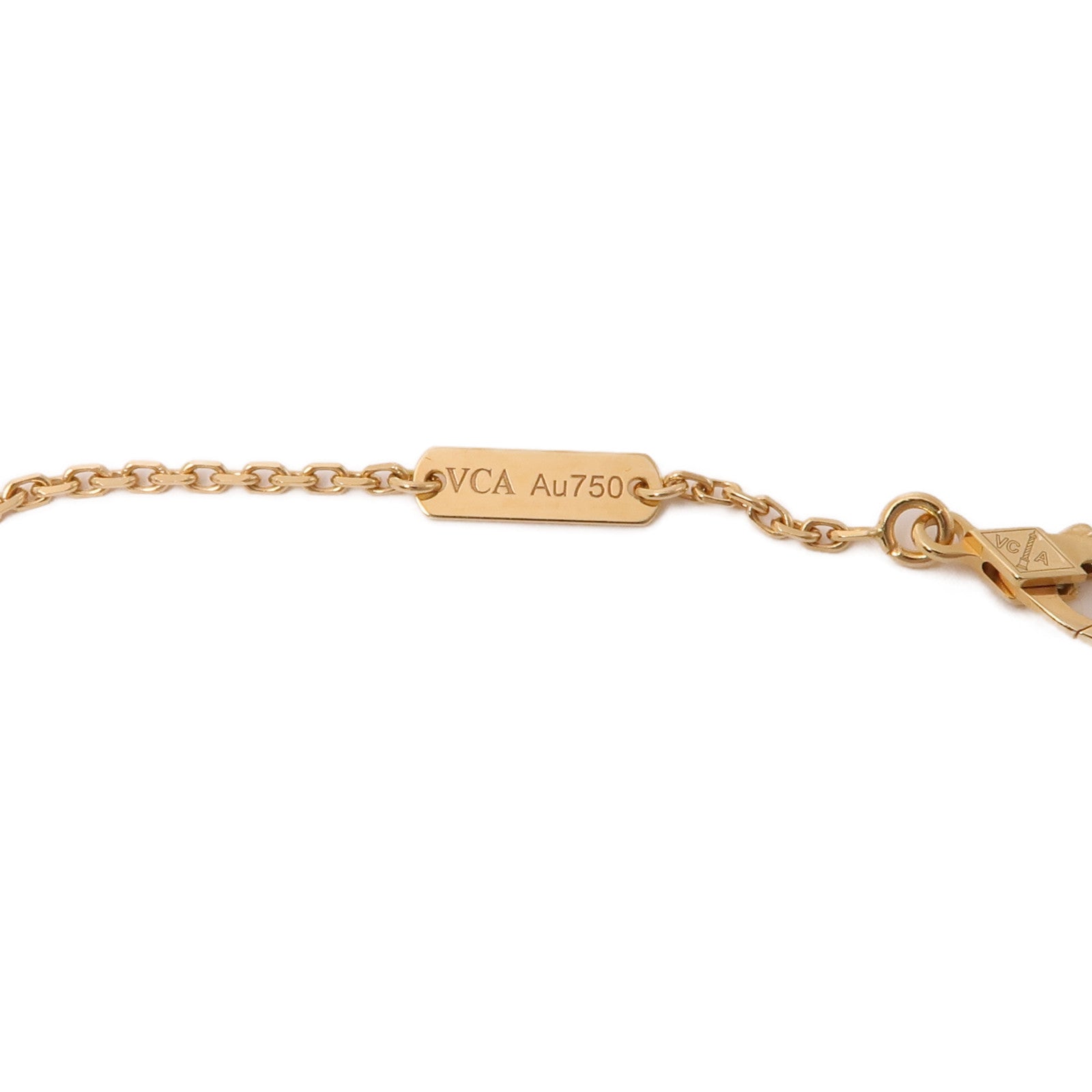 Van Cleef & Arpels 18K玫瑰金/鑽石Vintage Alhambra Pendant項鍊
