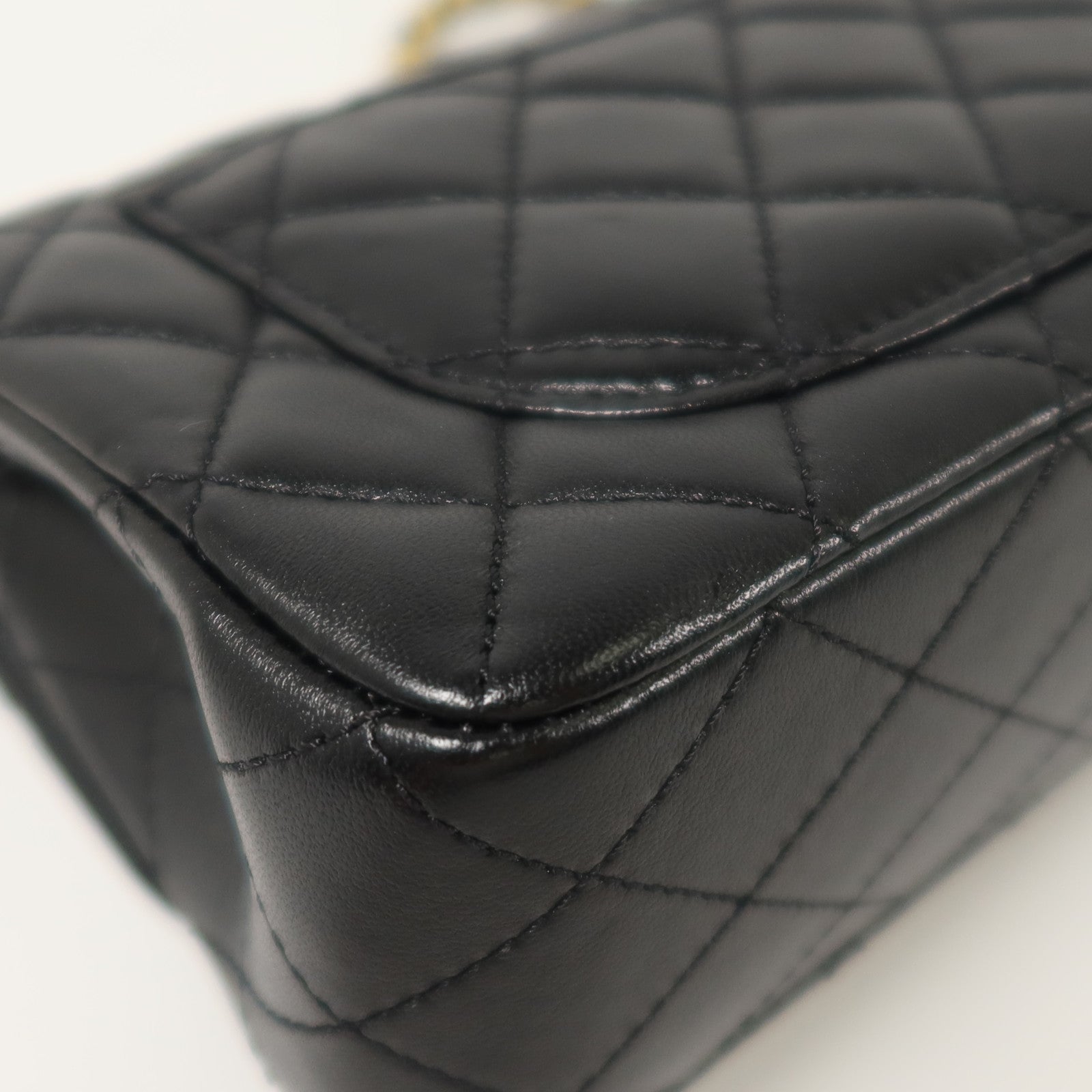 CHANEL 羊皮皮革Classic 20 Goldball金扣鏈帶肩背袋