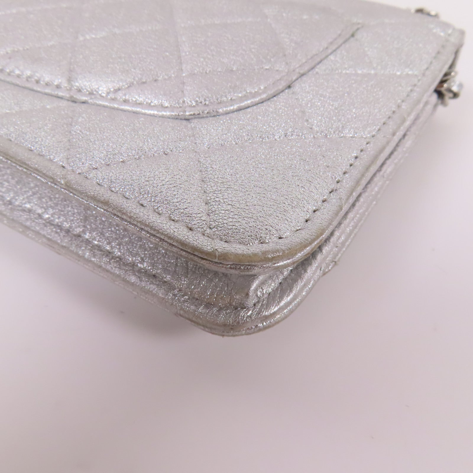 CHANEL 羊皮皮革WOC Wallet On Chain鏈帶肩背袋