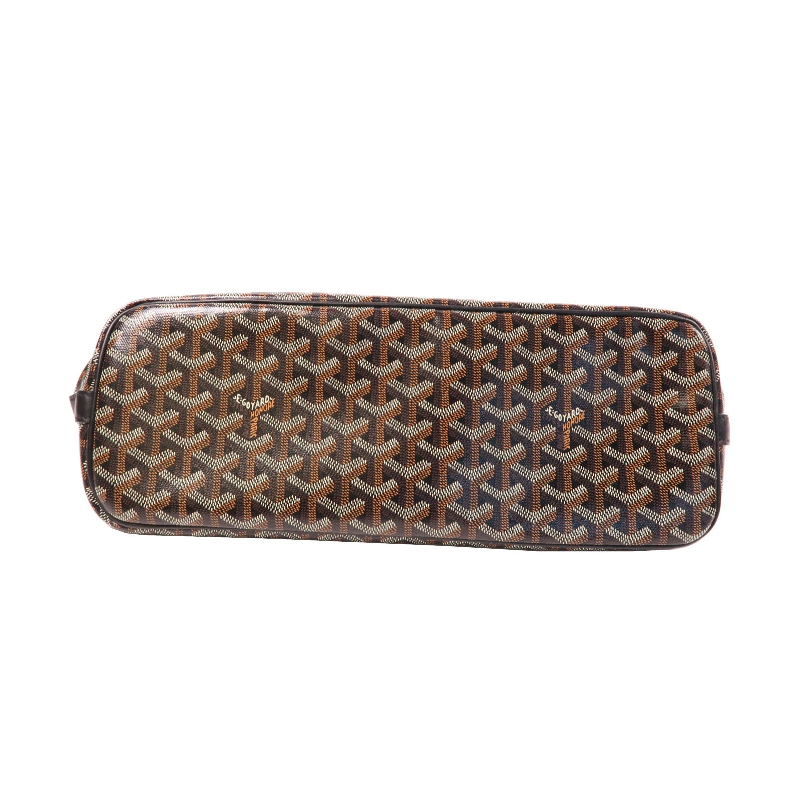 GOYARD 塗層帆布Capetien MM Messenger銀扣肩背袋黑色