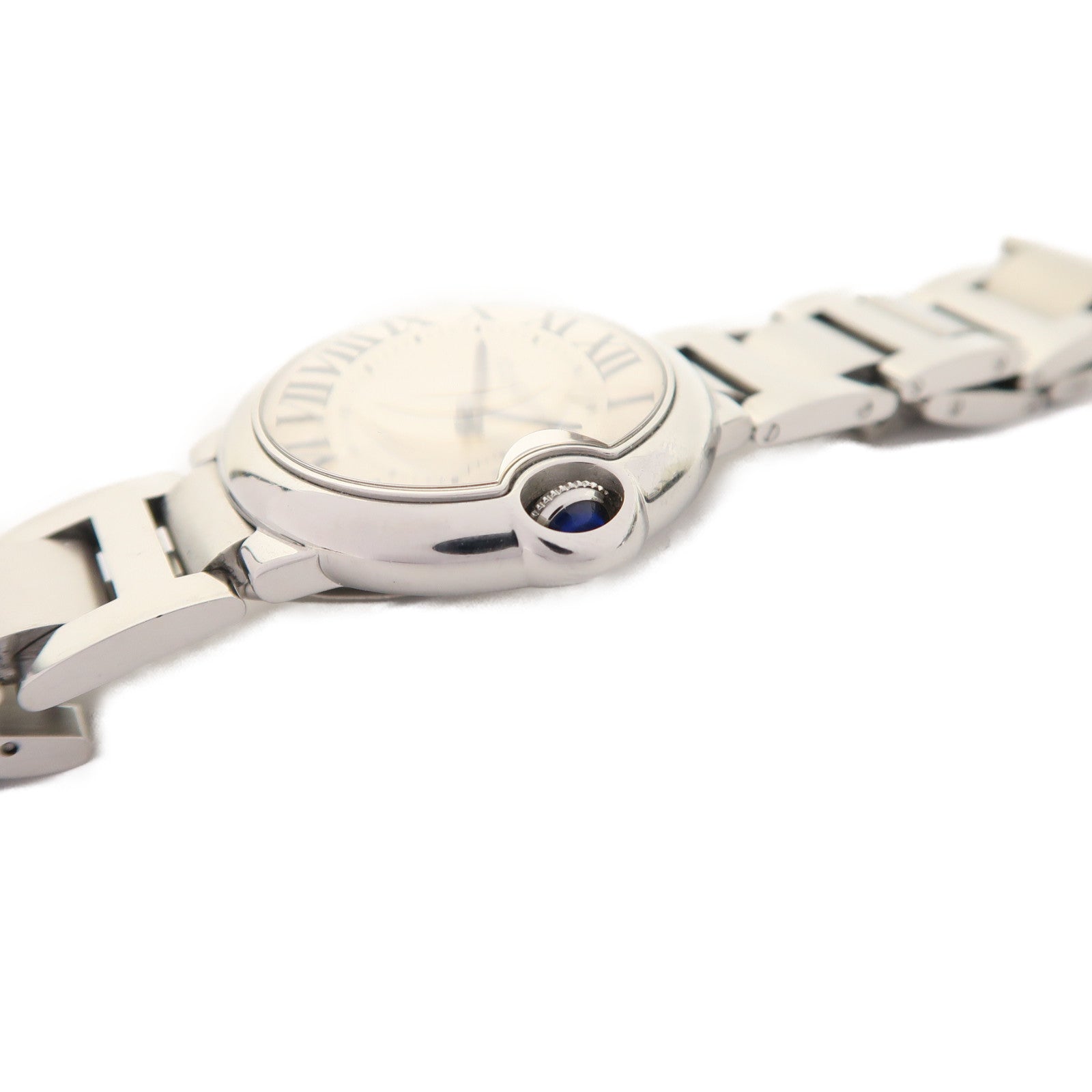 CARTIER Ballon Bleu Quartz Watch W69011Z4 Stainless Steel Silver
