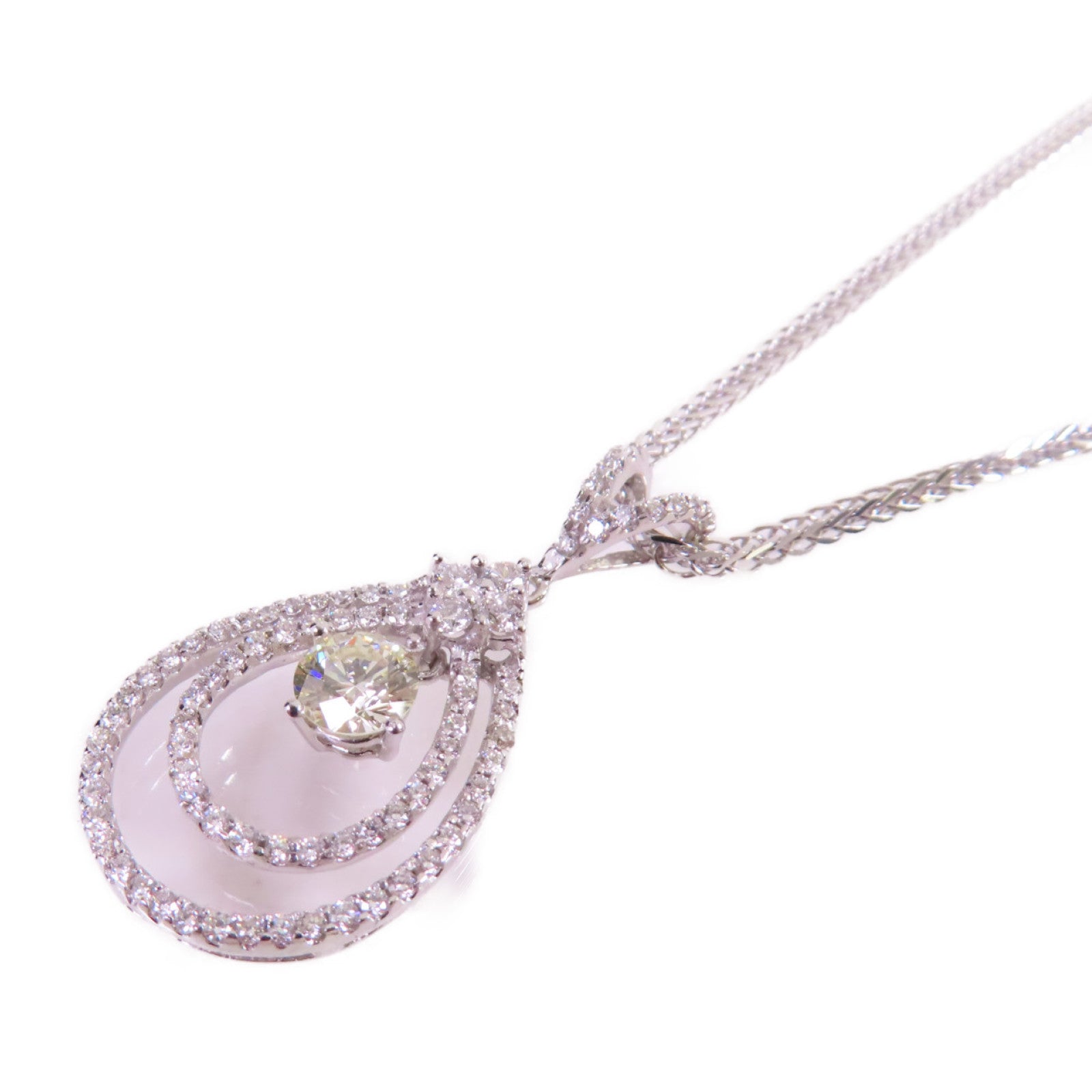 JEWELRY 【激減優惠】18K白金Diamond Necklace鑽石項鍊