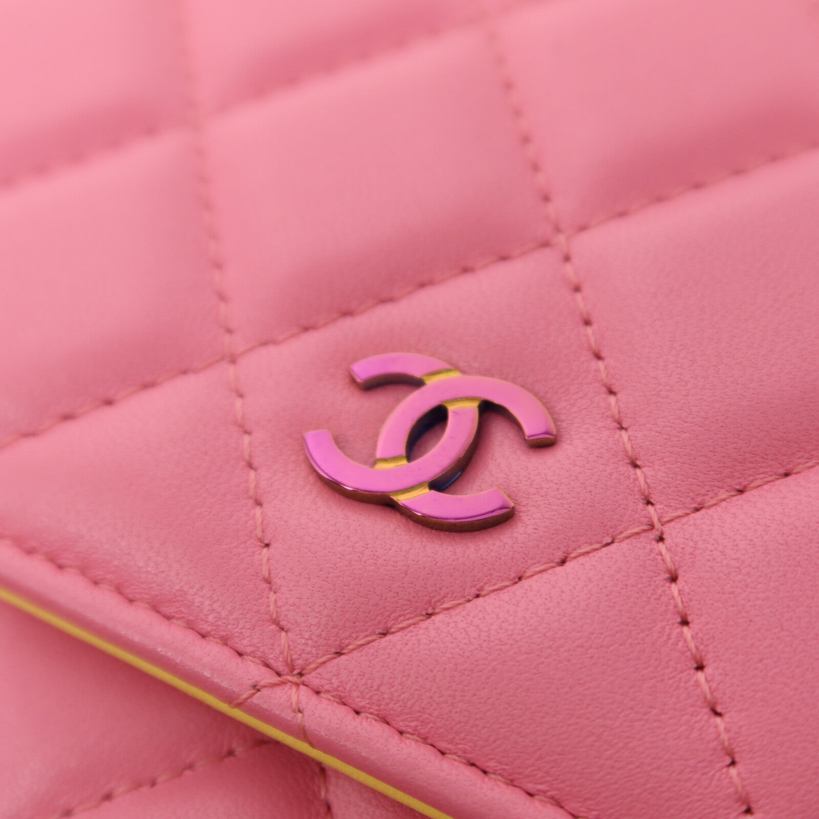 CHANEL 羊皮皮革Wallet on Chain鏈帶肩背袋
