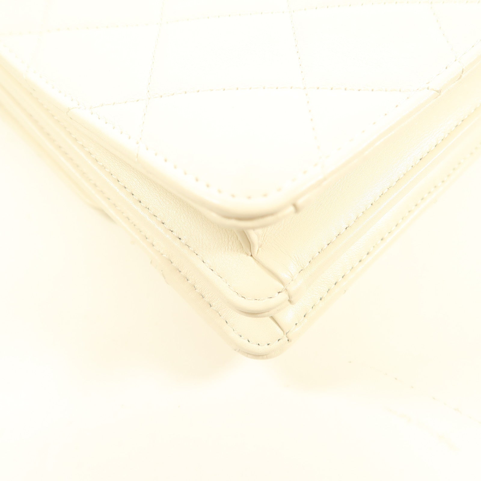 CHANEL 牛皮皮革Chain Shoulder金扣鏈帶手挽肩背兩用袋