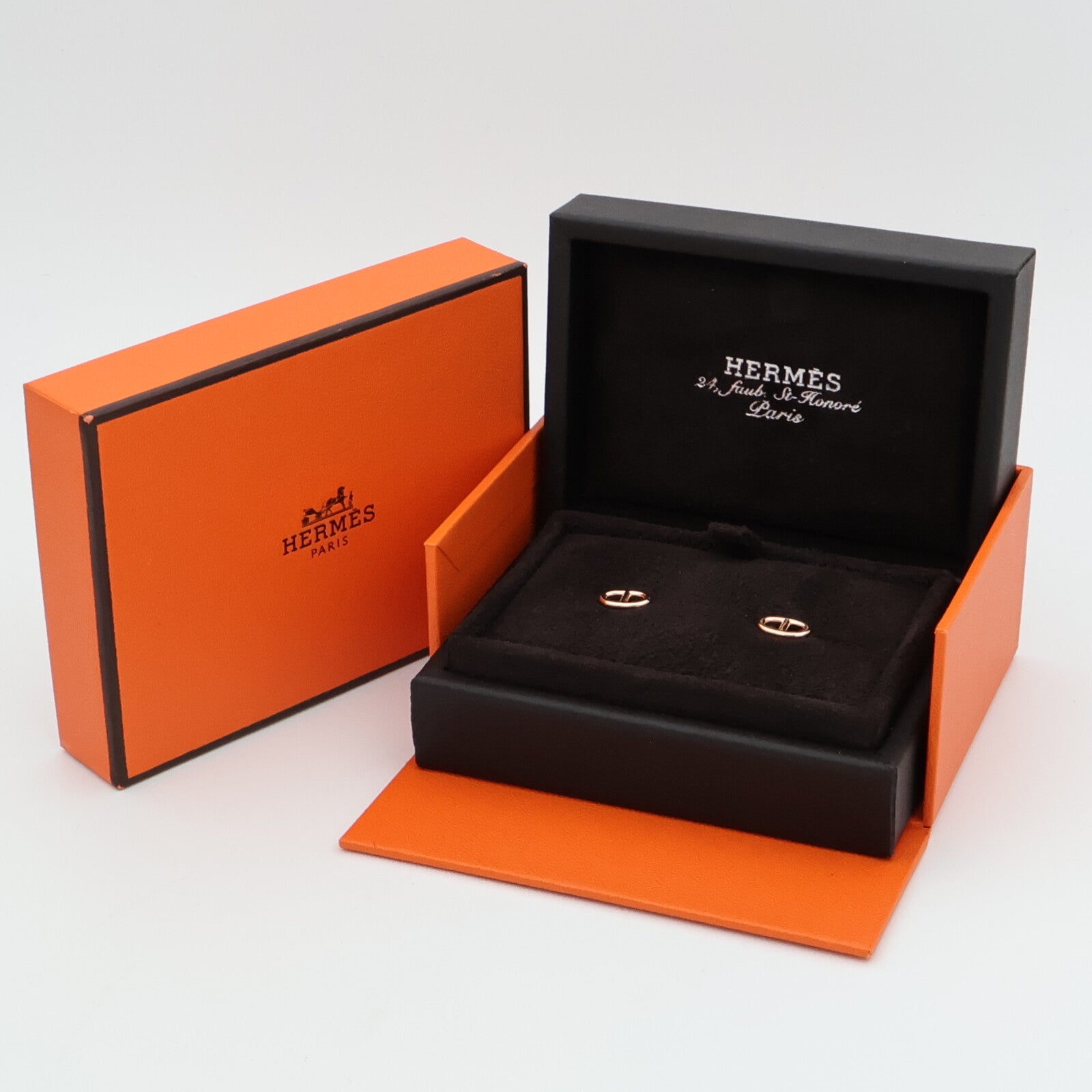 HERMES 18K玫瑰金Farandole Earrings耳環