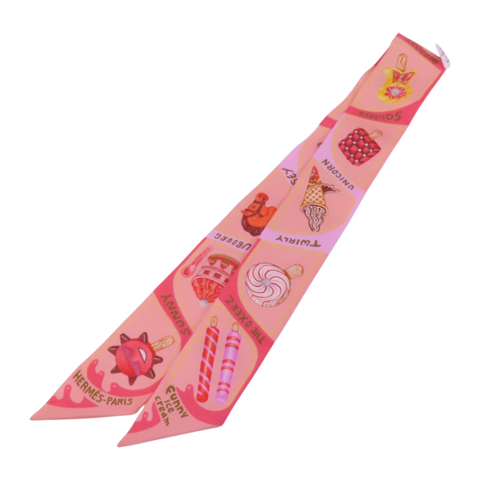 HERMES 絲質Twilly Scarf絲巾