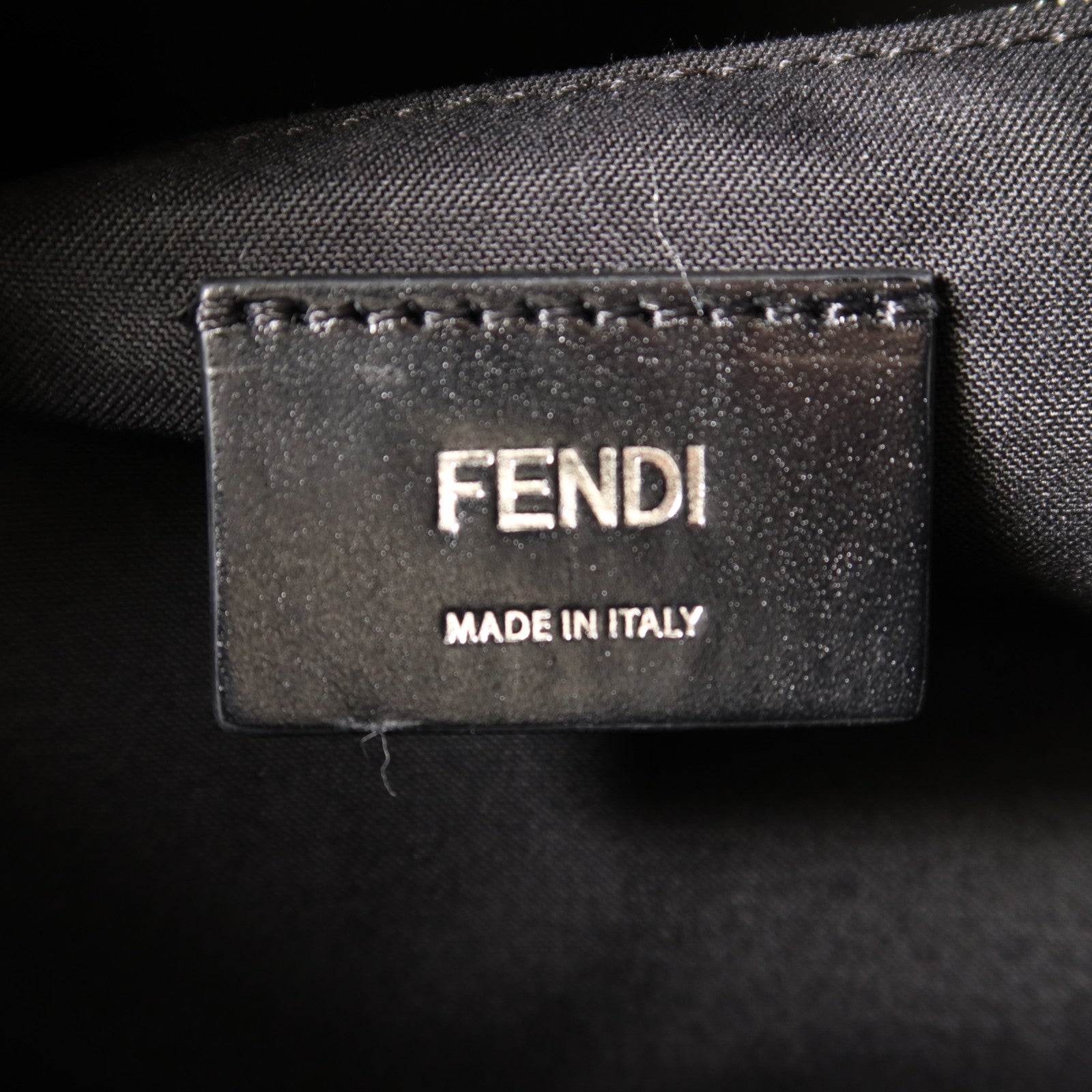 FENDI 帆布Backpack銀扣背包