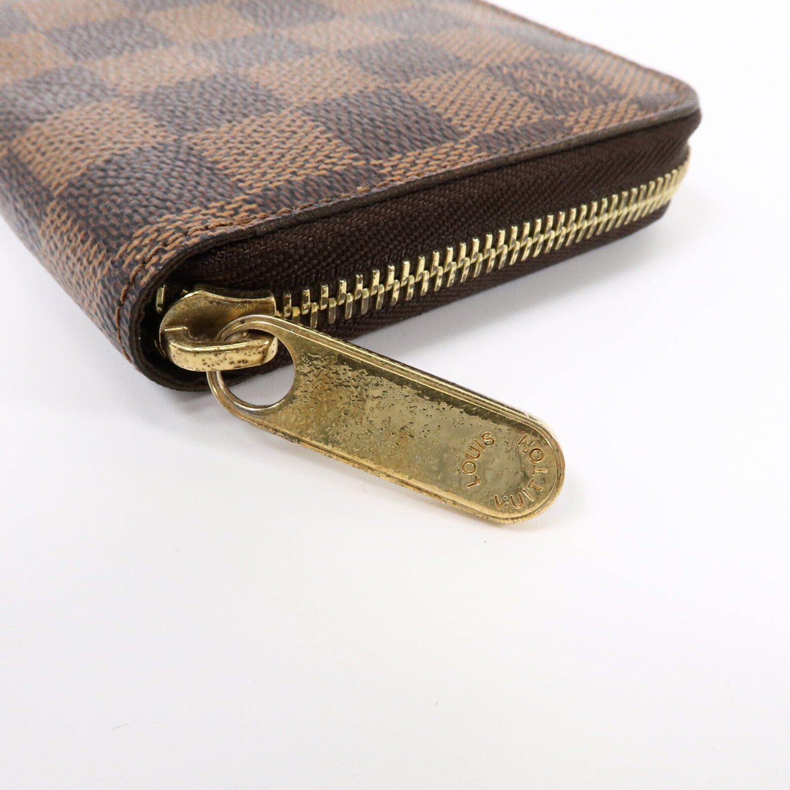 LOUIS VUITTON Damier Zippy Organizer金扣長錢包