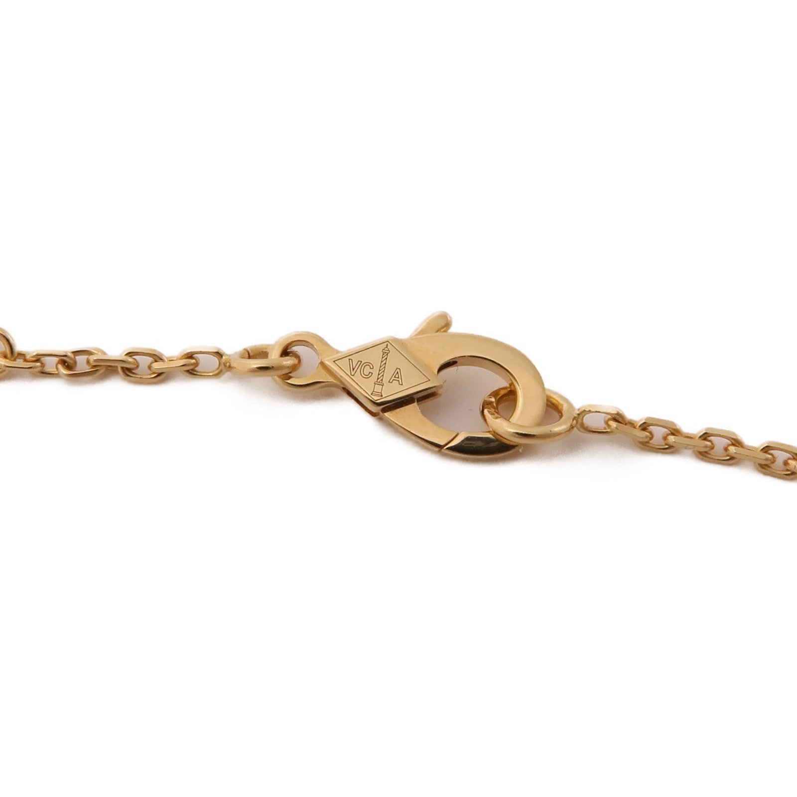 Van Cleef & Arpels 18K玫瑰金/鑽石Vintage Alhambra Pendant項鍊