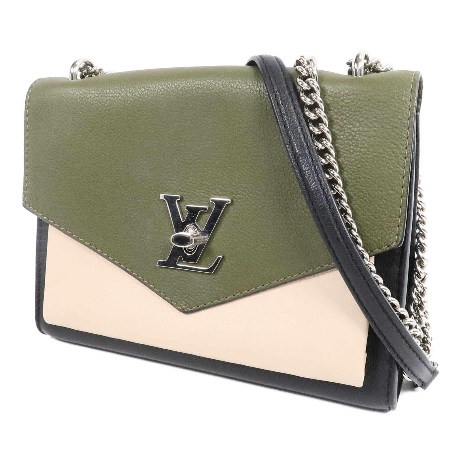 LOUIS VUITTON 牛皮皮革My Lock Me鏈帶肩背袋