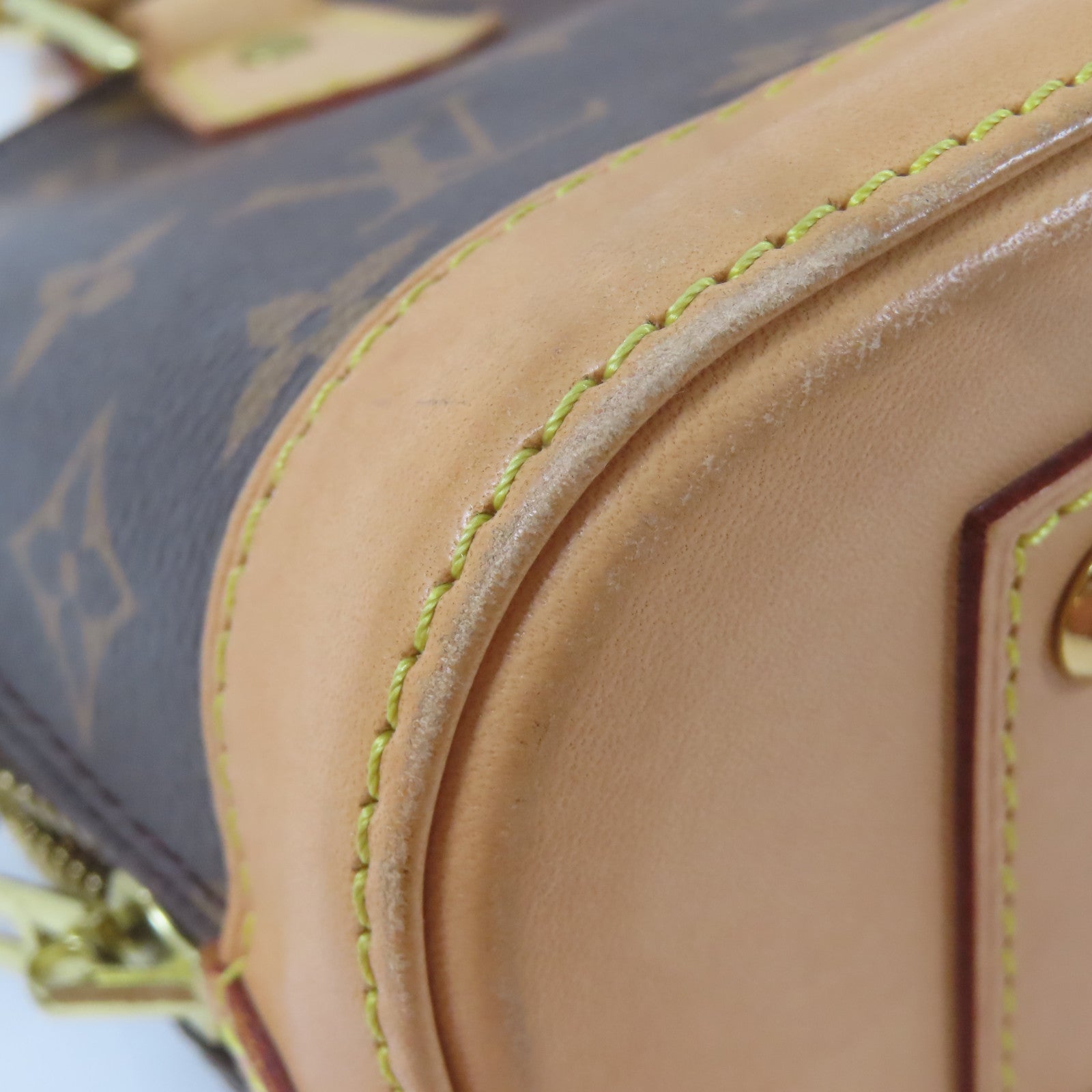 LOUIS VUITTON 【激減優惠】Monogram Alma BB 金扣手挽肩背兩用袋啡色
