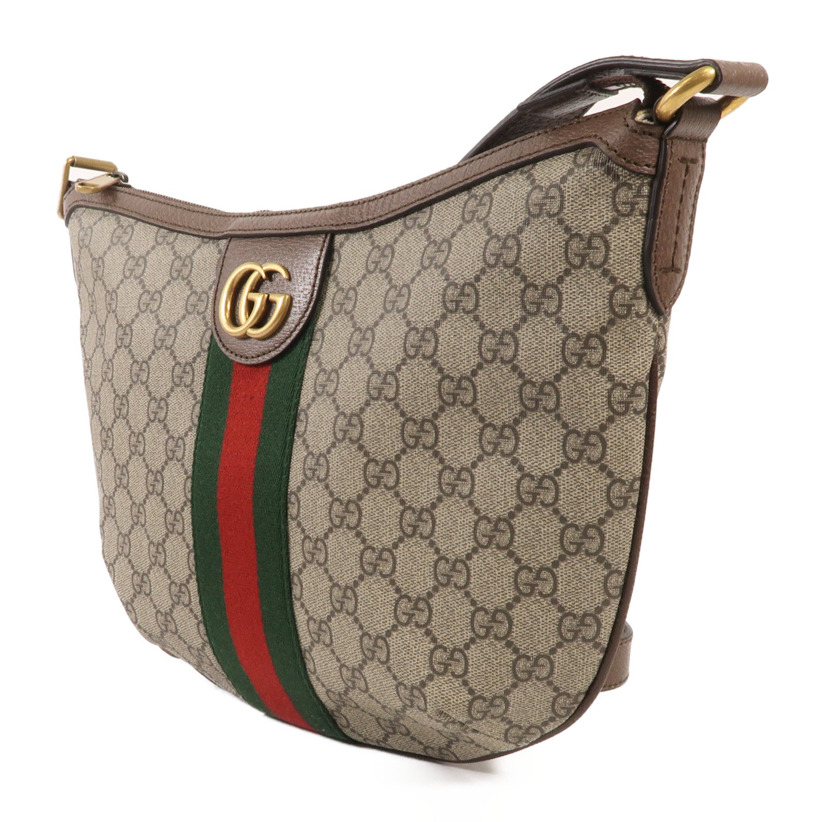 GUCCI 塗層帆布Ophidia Medium金扣肩背袋