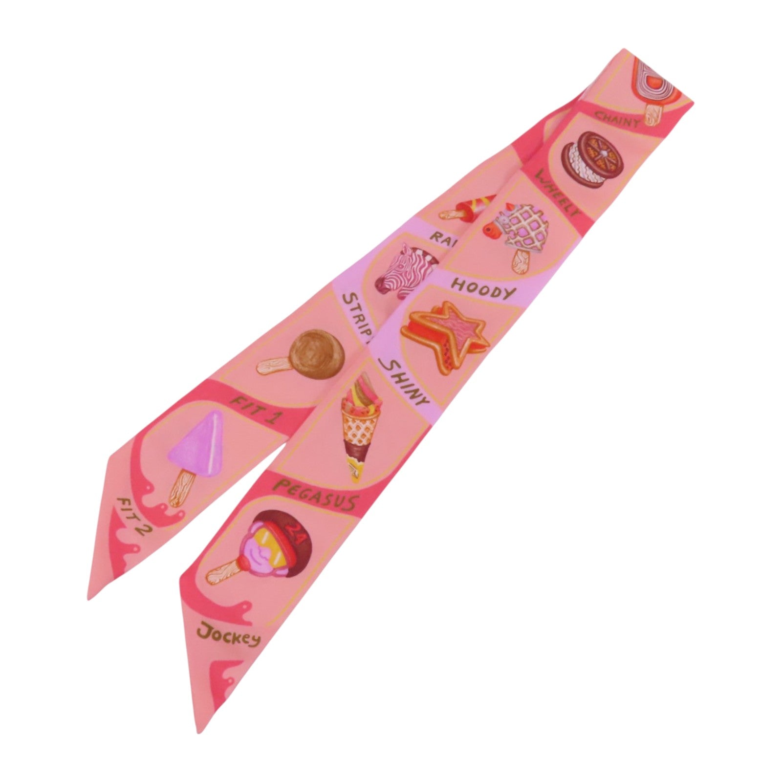 HERMES 絲質Twilly Scarf絲巾