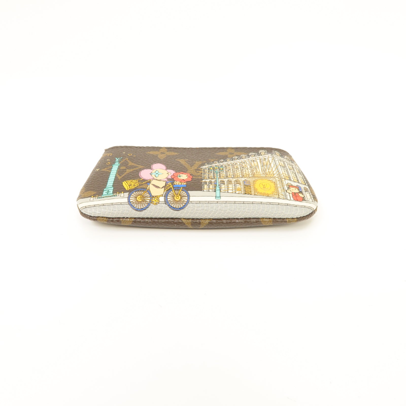 LOUIS VUITTON Monogram Coin/Key Case金扣零錢/鎖匙包啡色